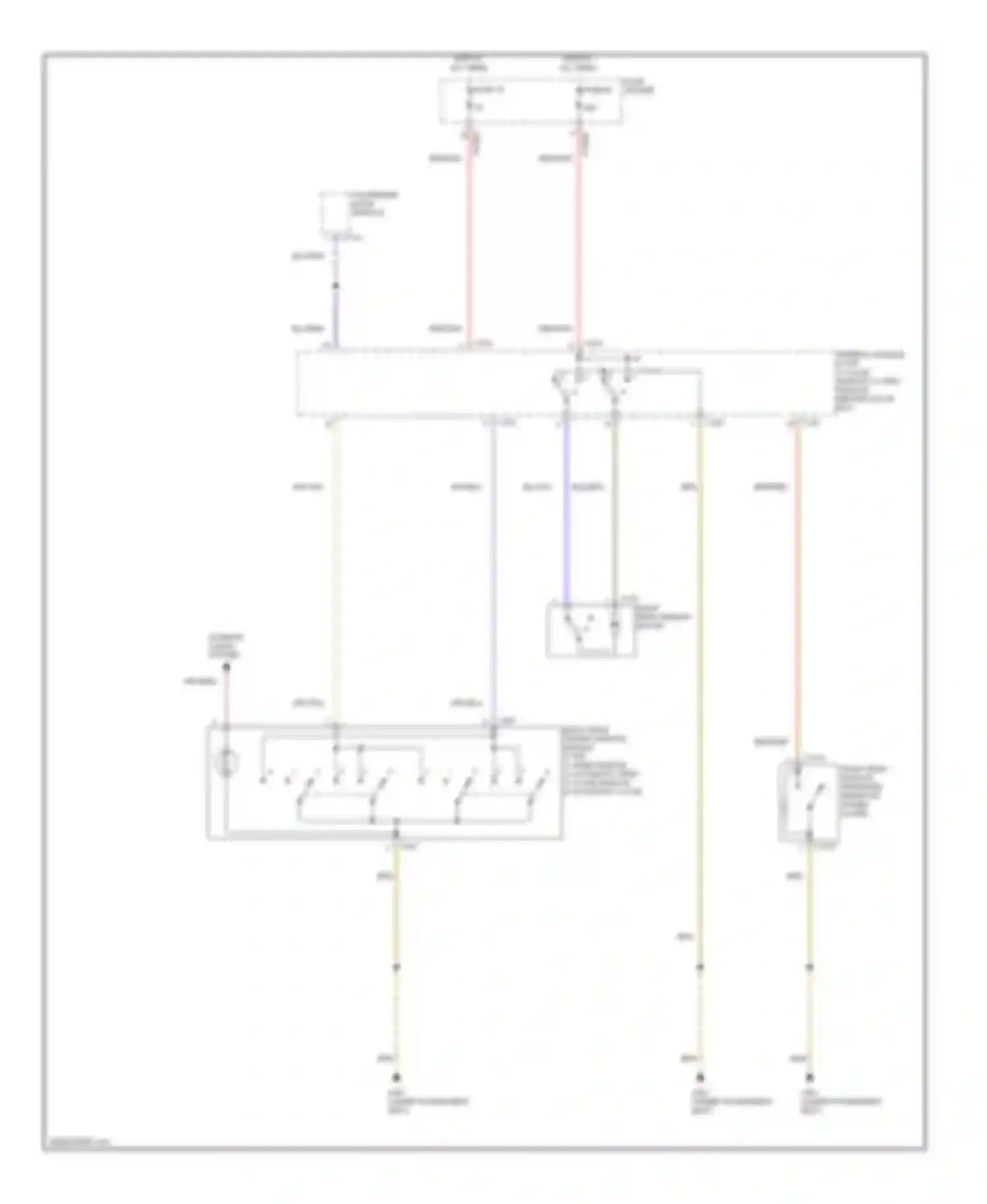 X5 BMW E53 (1999-2003): Power windows circuit (3 of 3)
