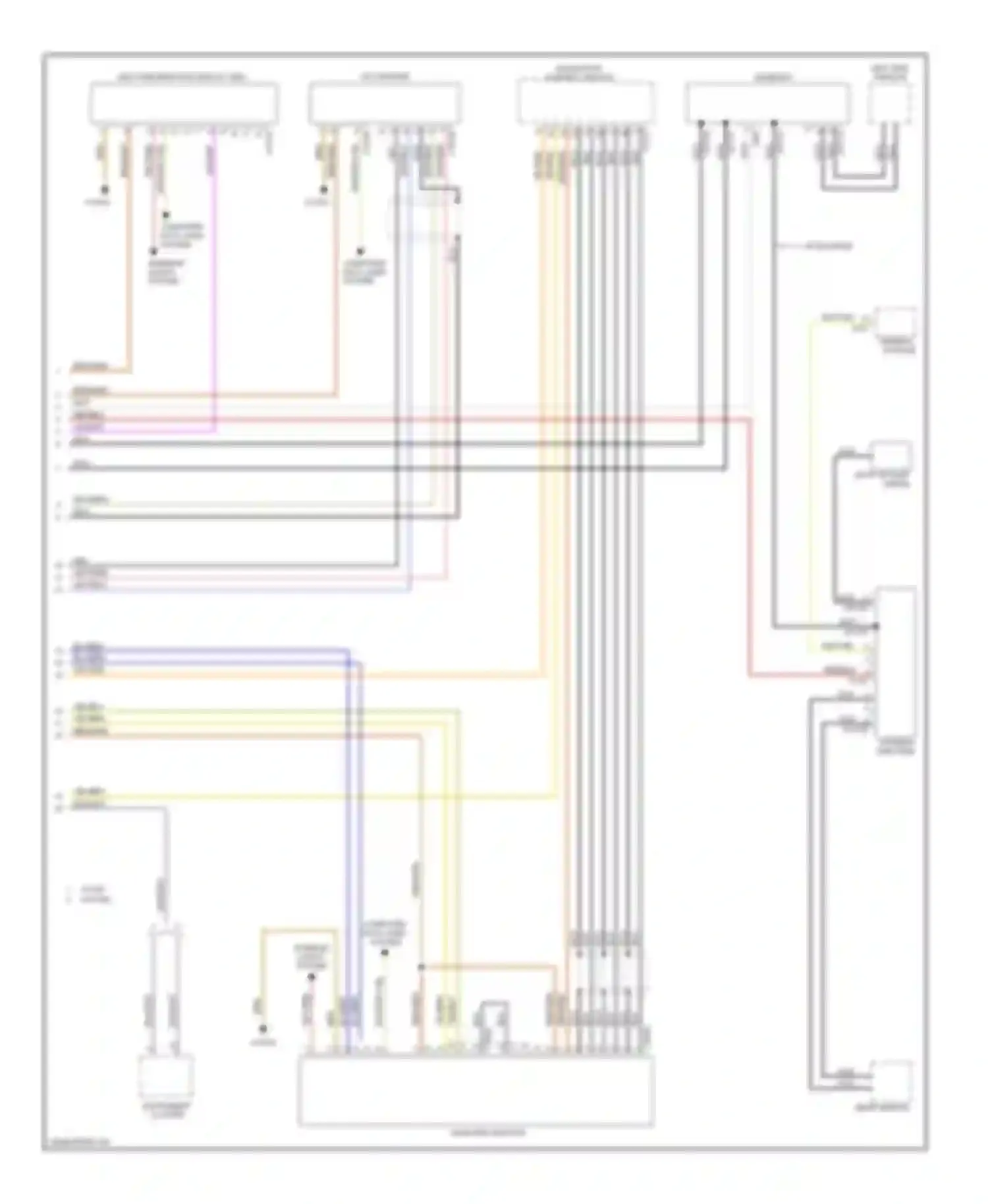 X5 BMW E53 (1999-2003): Radio circuit, with on-board monitor (2 of 2)