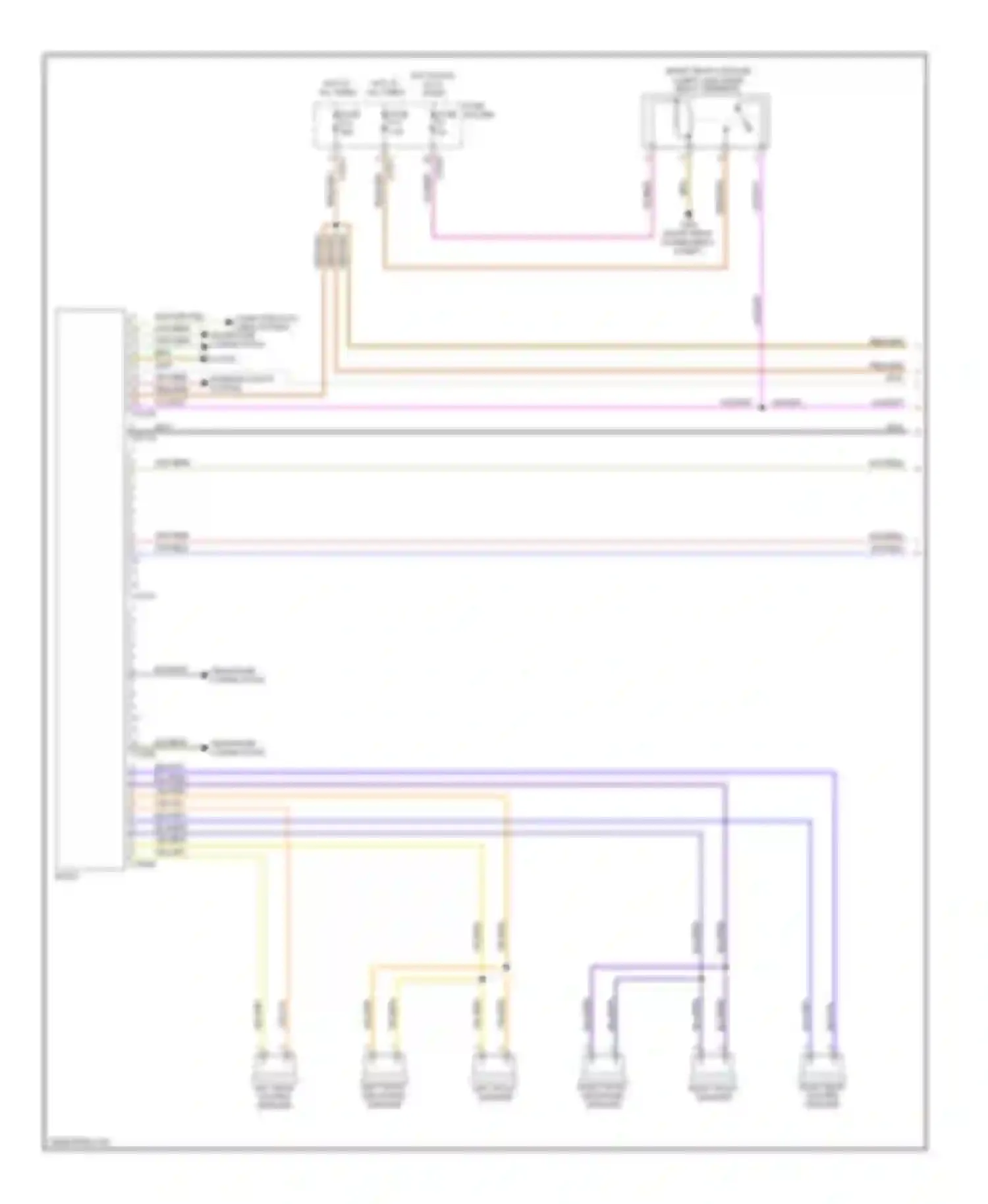 X5 BMW E53 (1999-2003): Radio circuit, without on-board monitor (1 of 2)