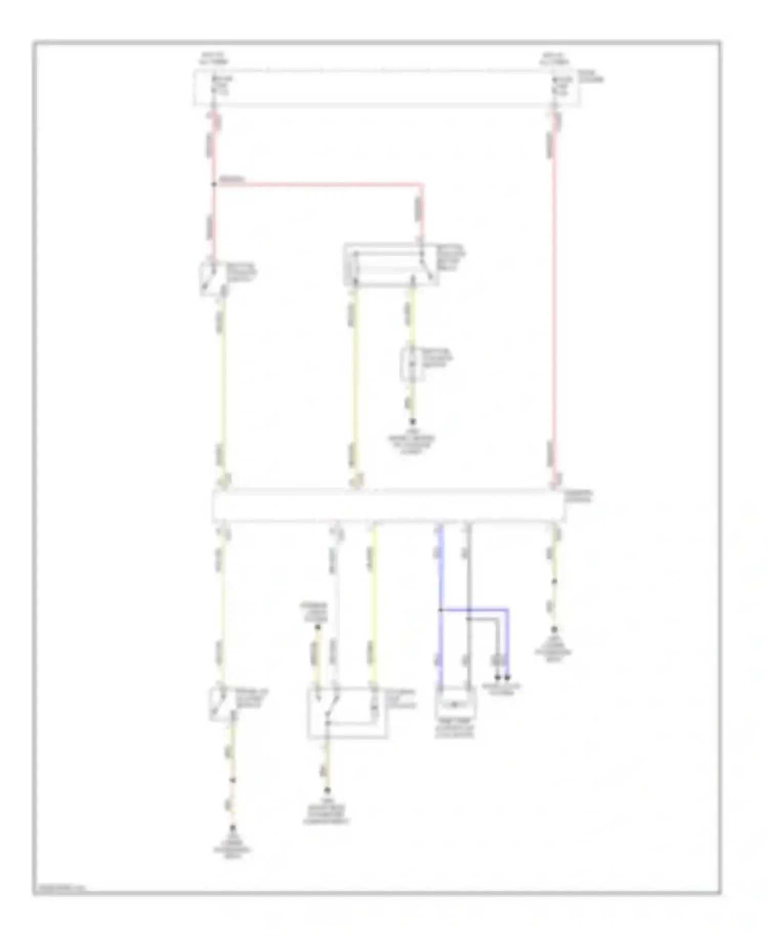 X5 BMW E53 (1999-2003): Trunk & fuel door release circuit
