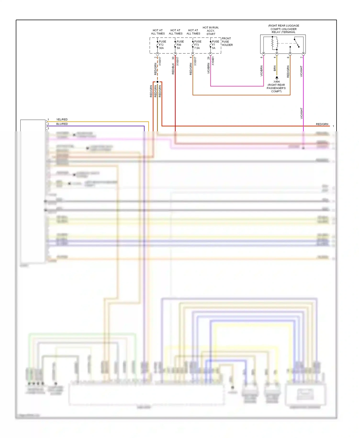 Wiring diagram blk/brn for BMW X5 E53 (1999-2003) (9 of 12)