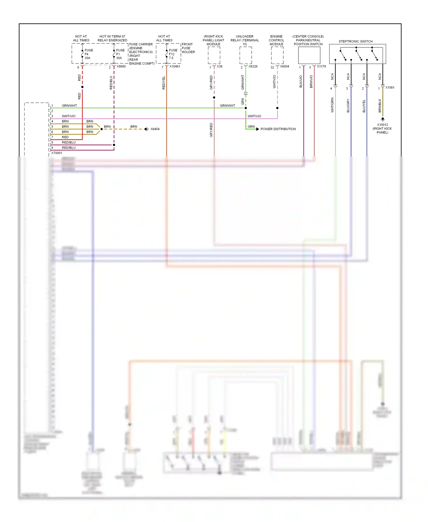 Wiring diagram blk/vio for BMW X5 E53 (1999-2003) (14 of 14)