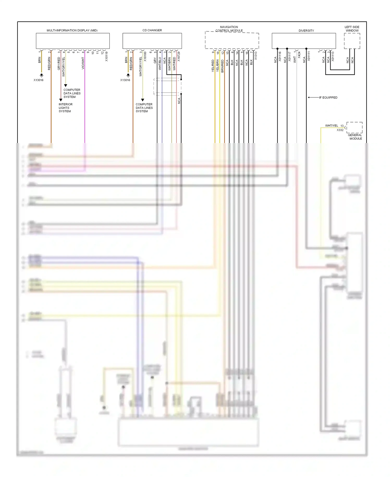 Wiring diagram blu/blk for BMW X5 E53 (1999-2003) (20 of 23)