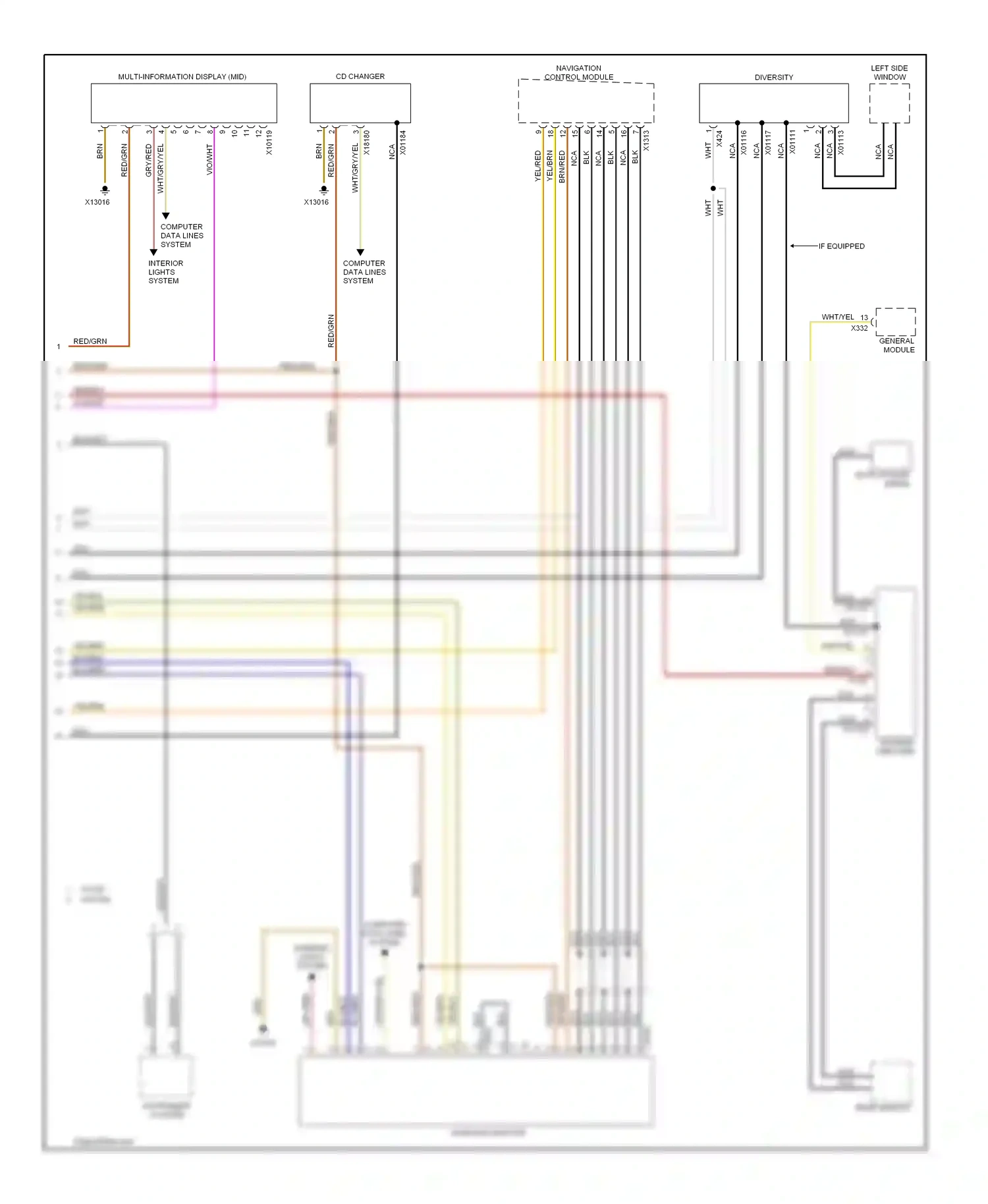 Wiring diagram blu/brn for BMW X5 E53 (1999-2003) (20 of 27)