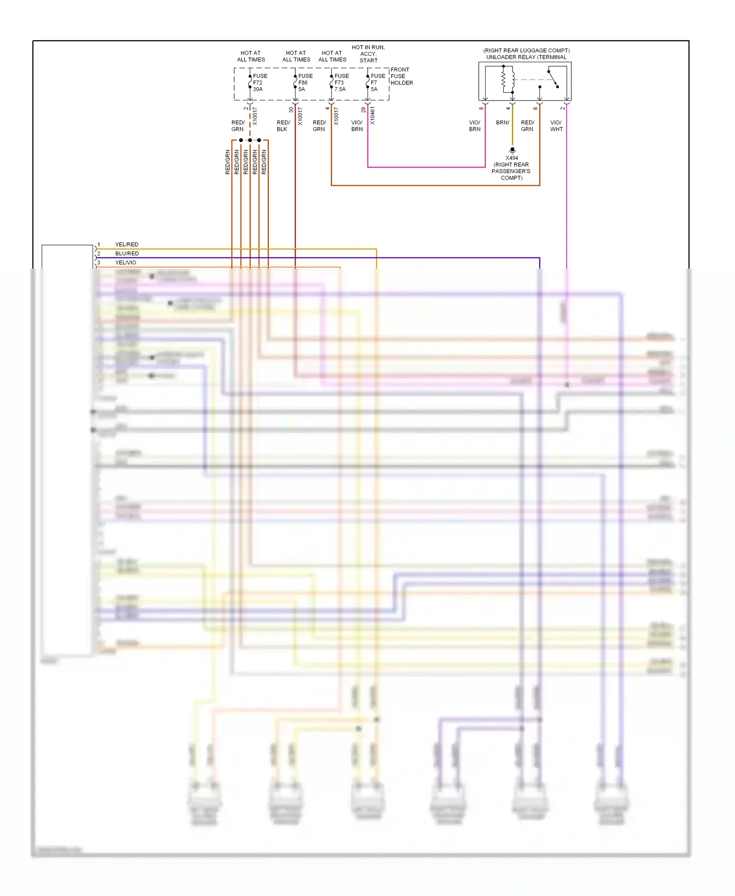 Wiring diagram blu/gry for BMW X5 E53 (1999-2003) (14 of 16)