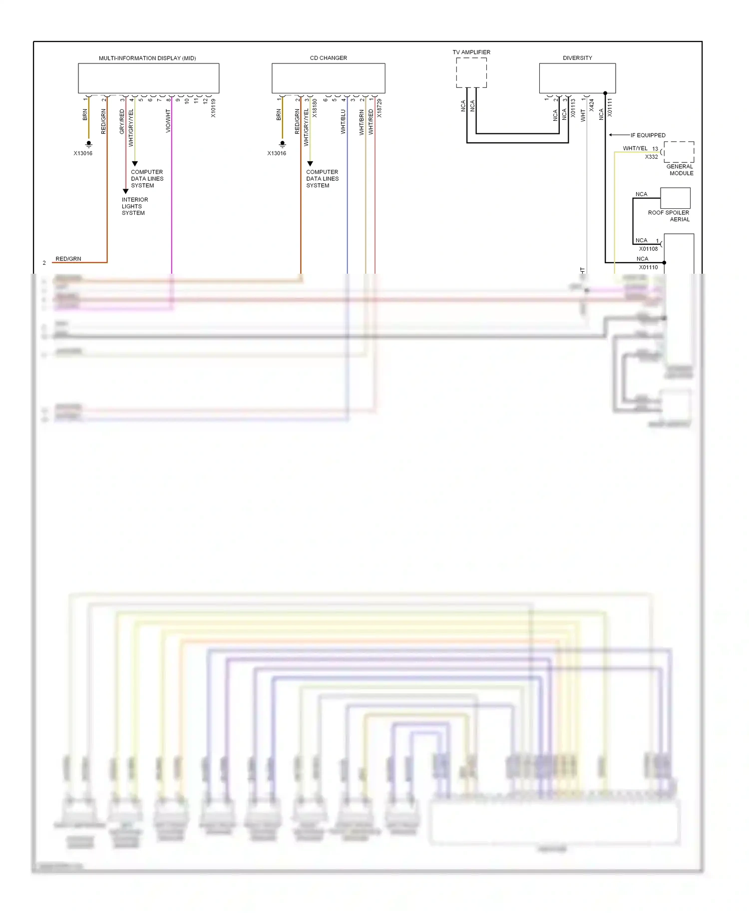 Wiring diagram blu/red for BMW X5 E53 (1999-2003) (45 of 49)