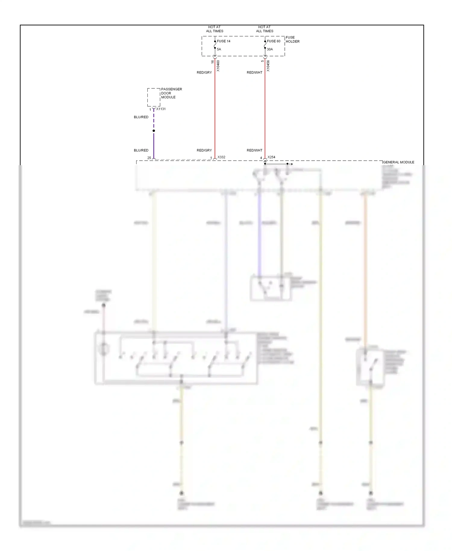 Wiring diagram blu/vio for BMW X5 E53 (1999-2003) (3 of 6)