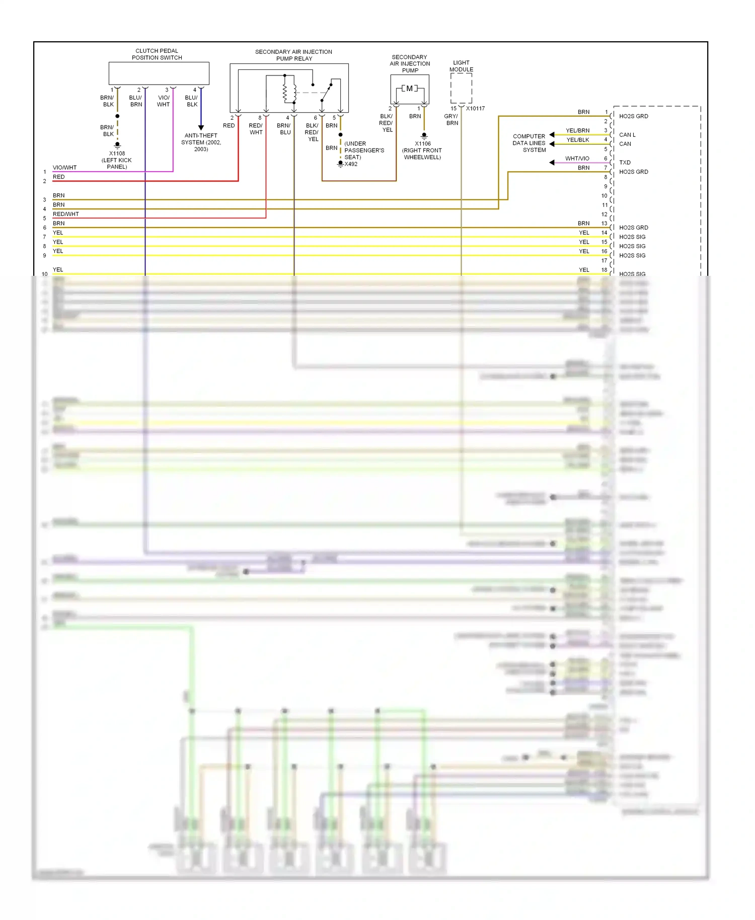 Wiring diagram brn/grn for BMW X5 E53 (1999-2003) (8 of 15)