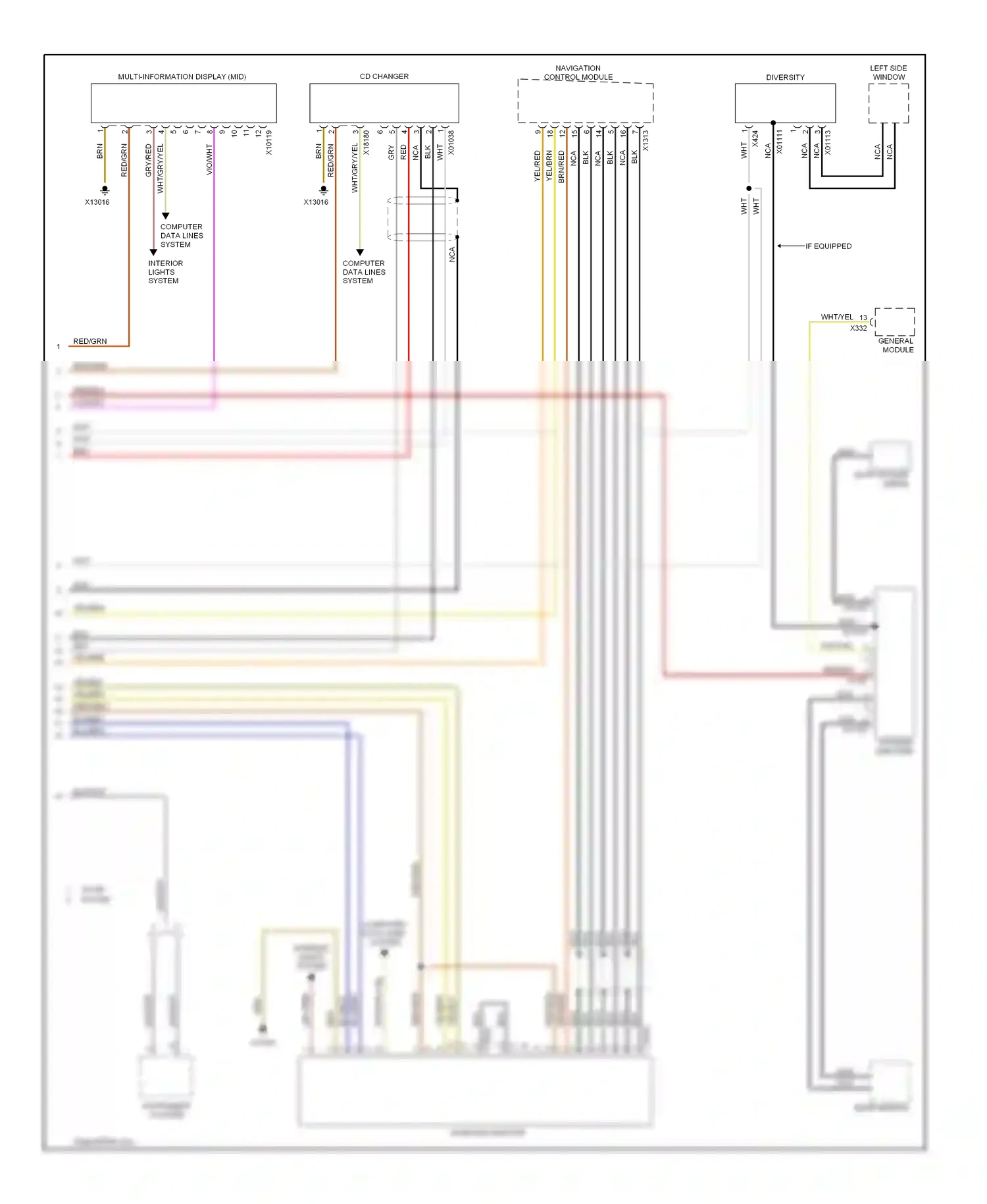 Wiring diagram brn/red for BMW X5 E53 (1999-2003) (16 of 20)
