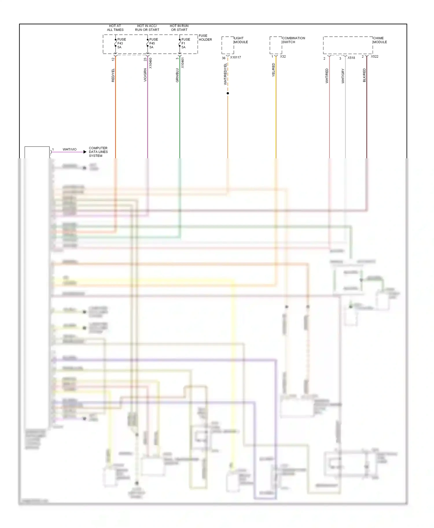 Wiring diagram brn/vio for BMW X5 E53 (1999-2003) (2 of 16)