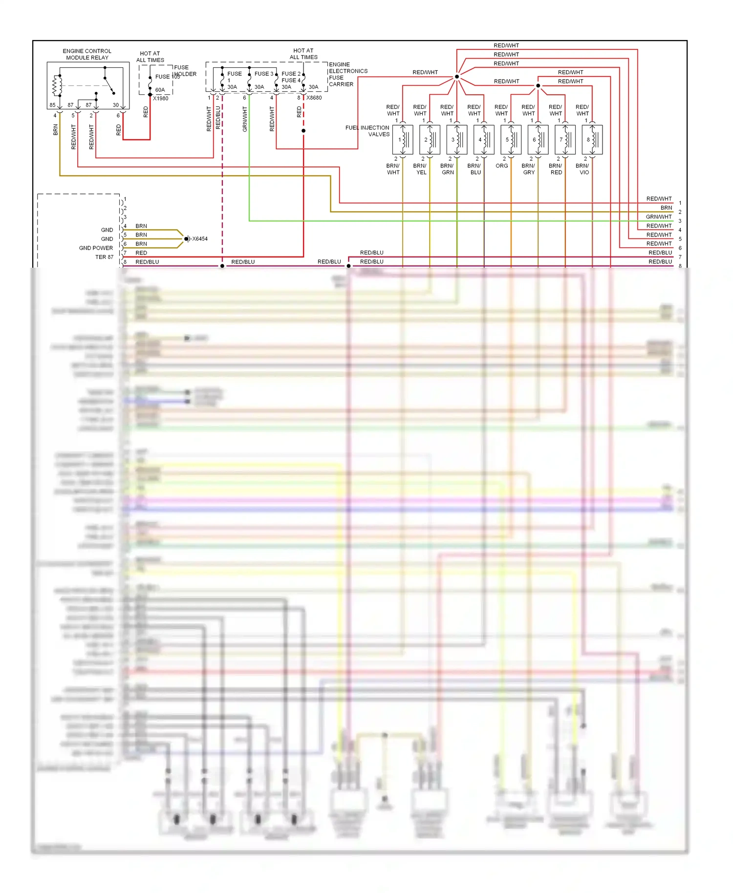 Wiring diagram brn/yel for BMW X5 E53 (1999-2003) (10 of 16)