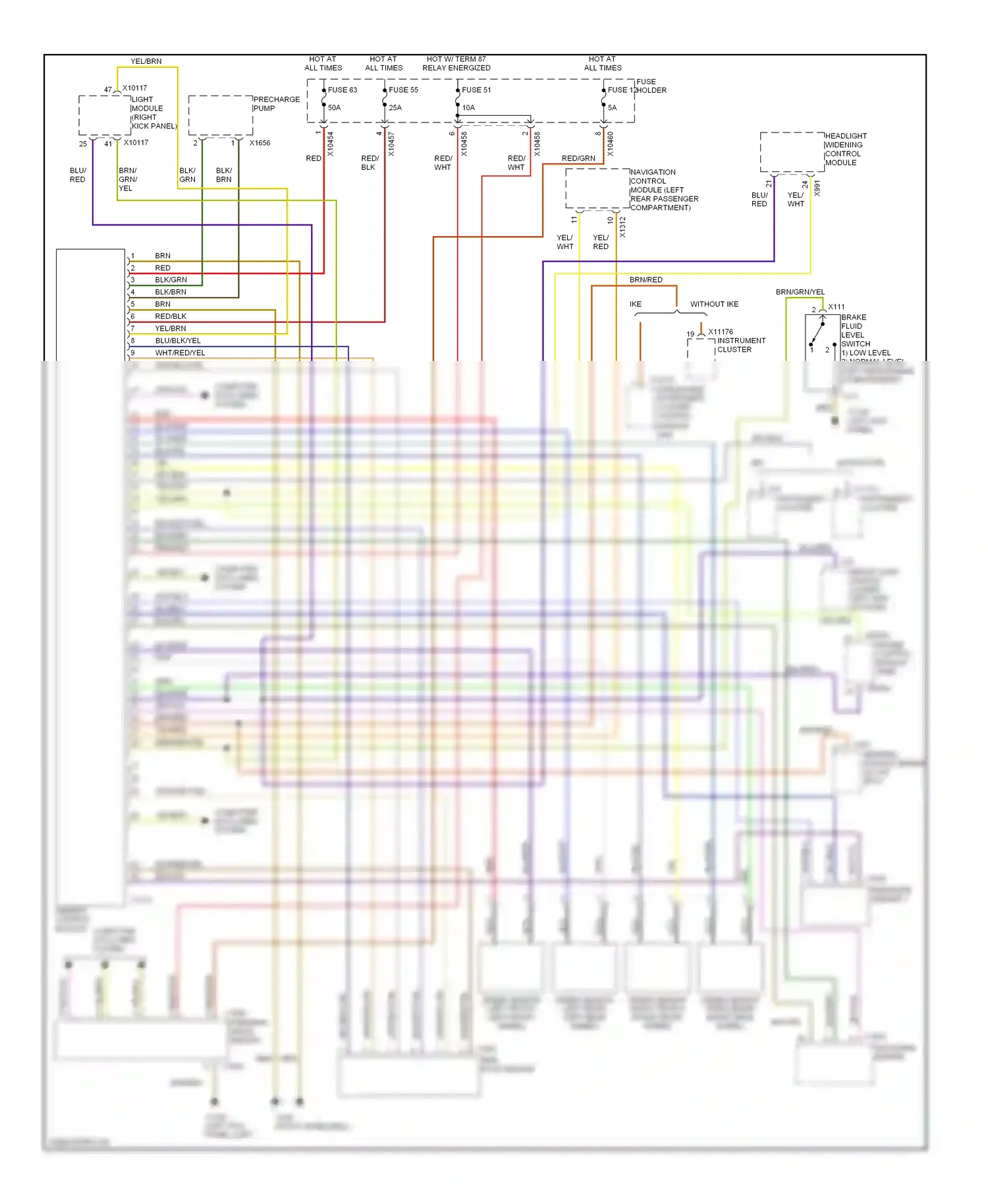 Wiring diagram computer data lines system for BMW X5 E53 (1999-2003) (5 of 40)