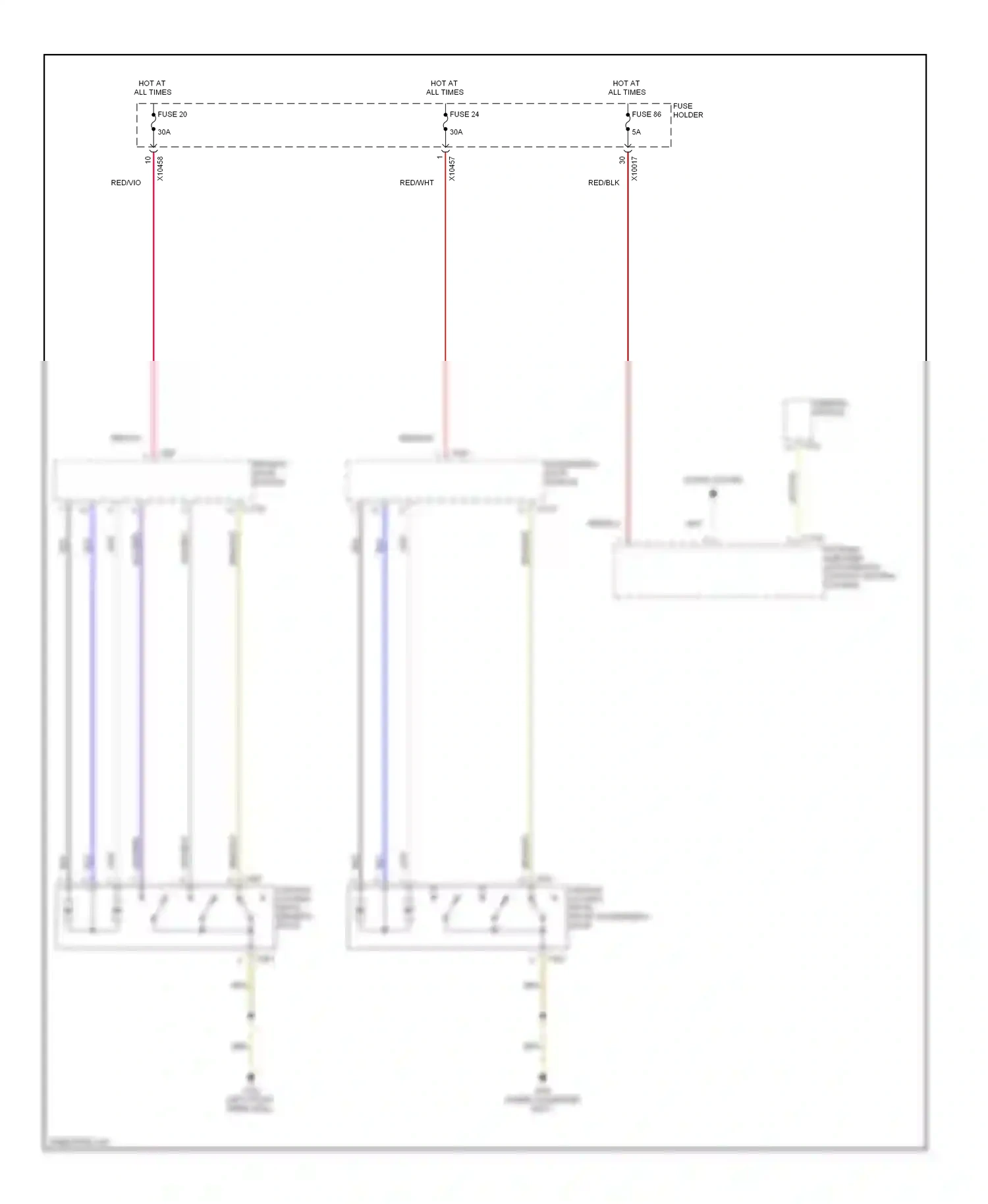 Wiring diagram fuse holder for BMW X5 E53 (1999-2003) (7 of 62)