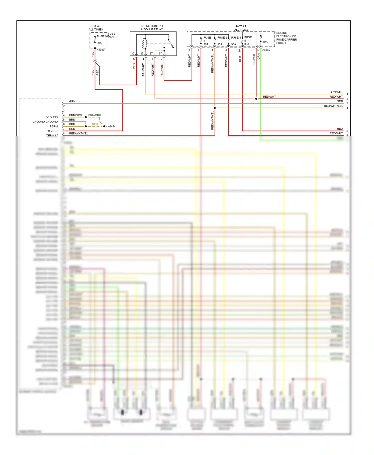 Wiring diagram gry for BMW X5 E53 (1999-2003) (33 of 38)