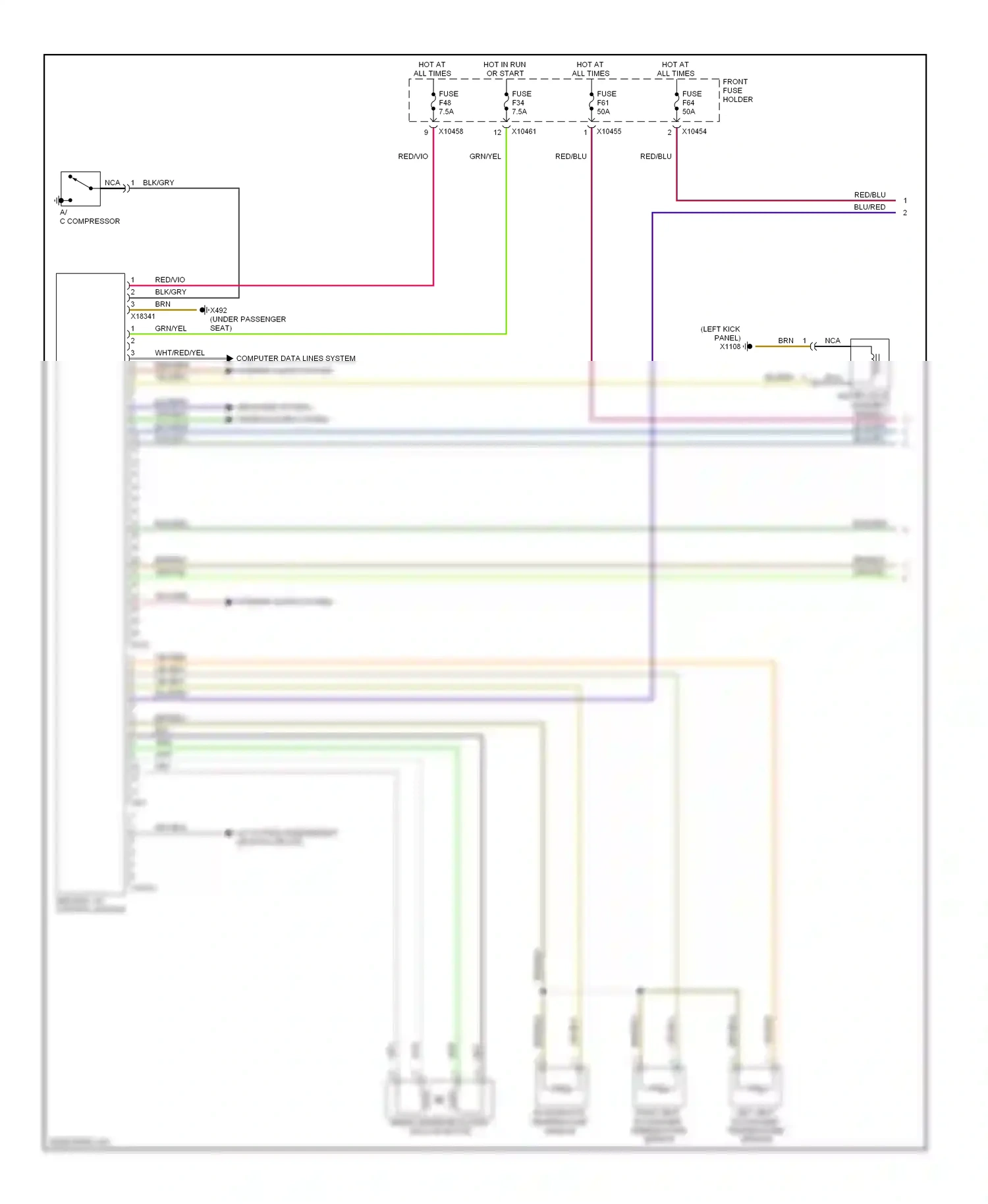 Wiring diagram gry/blk for BMW X5 E53 (1999-2003) (2 of 26)