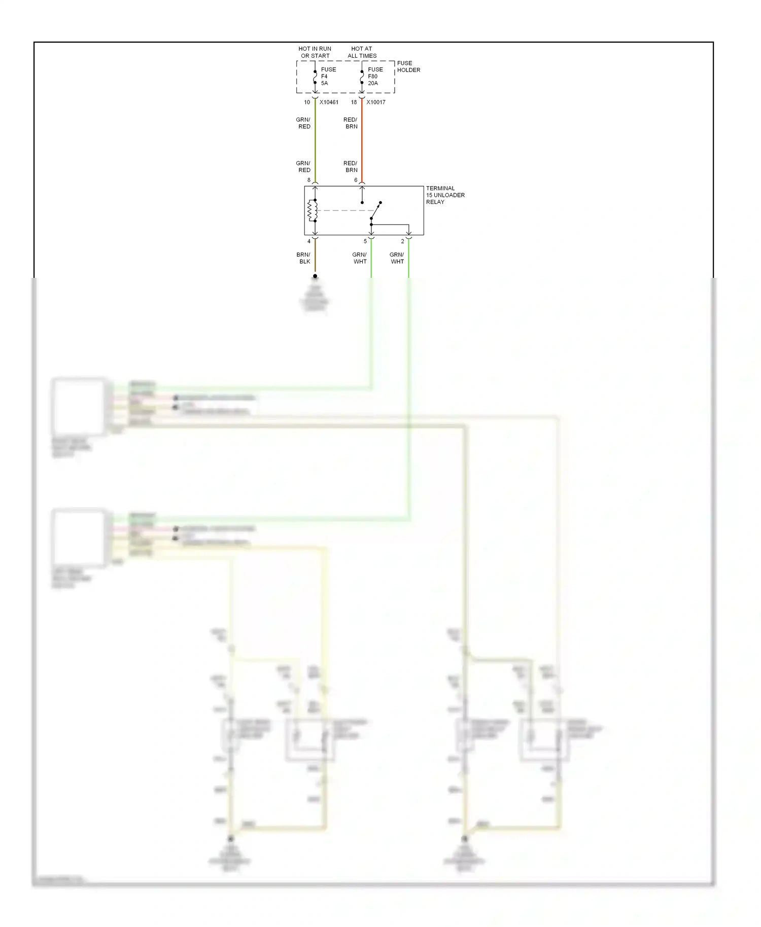 Wiring diagram gry/red for BMW X5 E53 (1999-2003) (20 of 39)