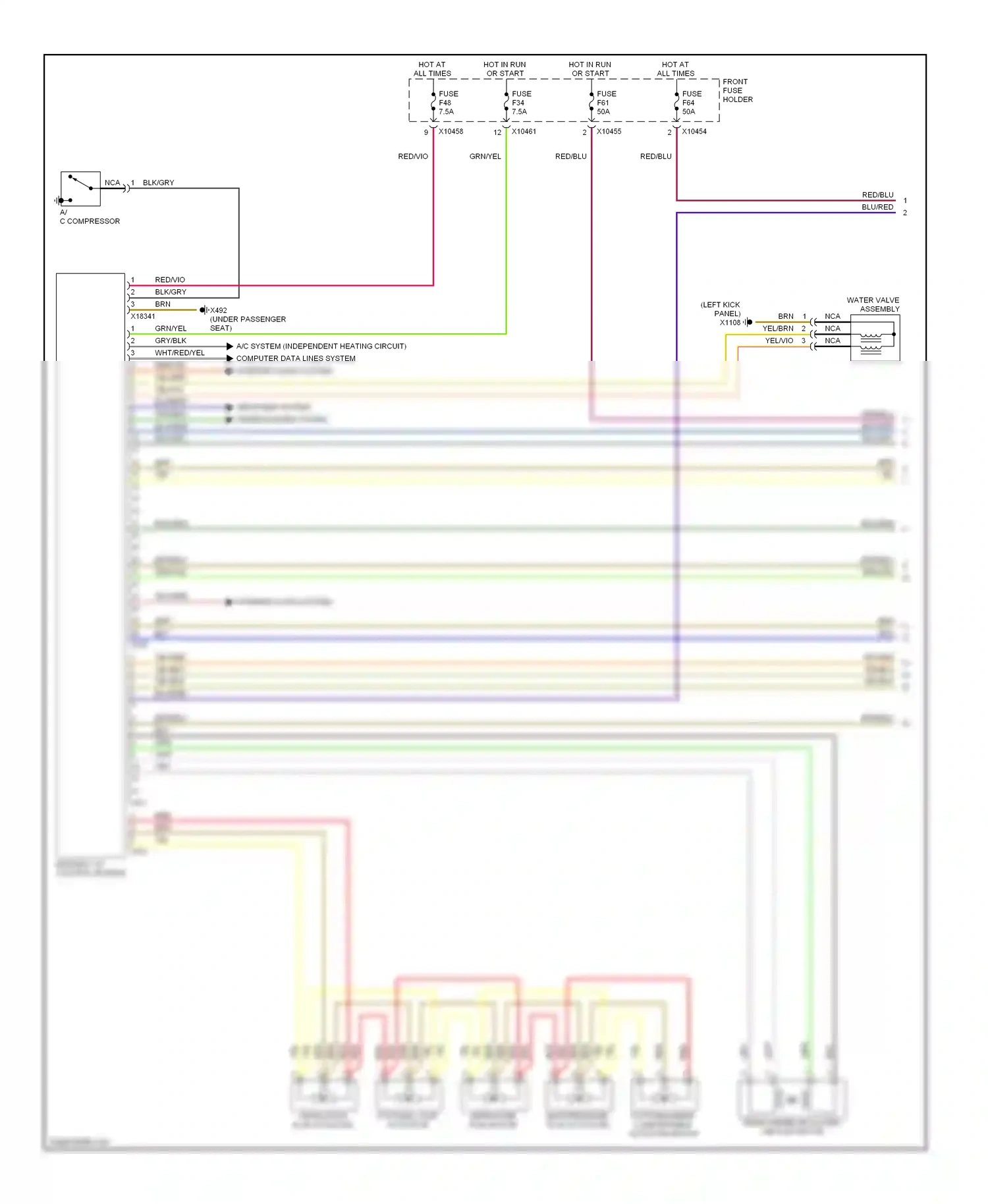 Wiring diagram red for BMW X5 E53 (1999-2003) (6 of 61)