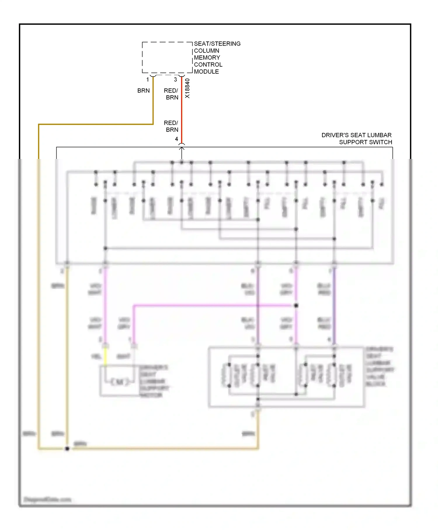 Wiring diagram red for BMW X5 E53 (1999-2003) (41 of 61)