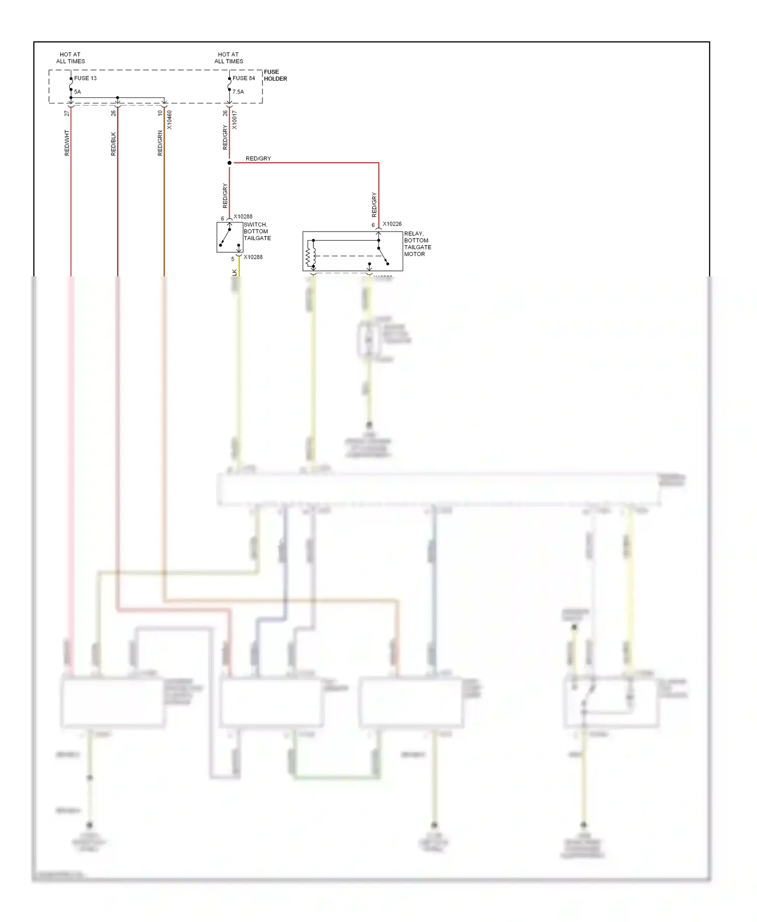 Wiring diagram red/blk for BMW X5 E53 (1999-2003) (3 of 26)