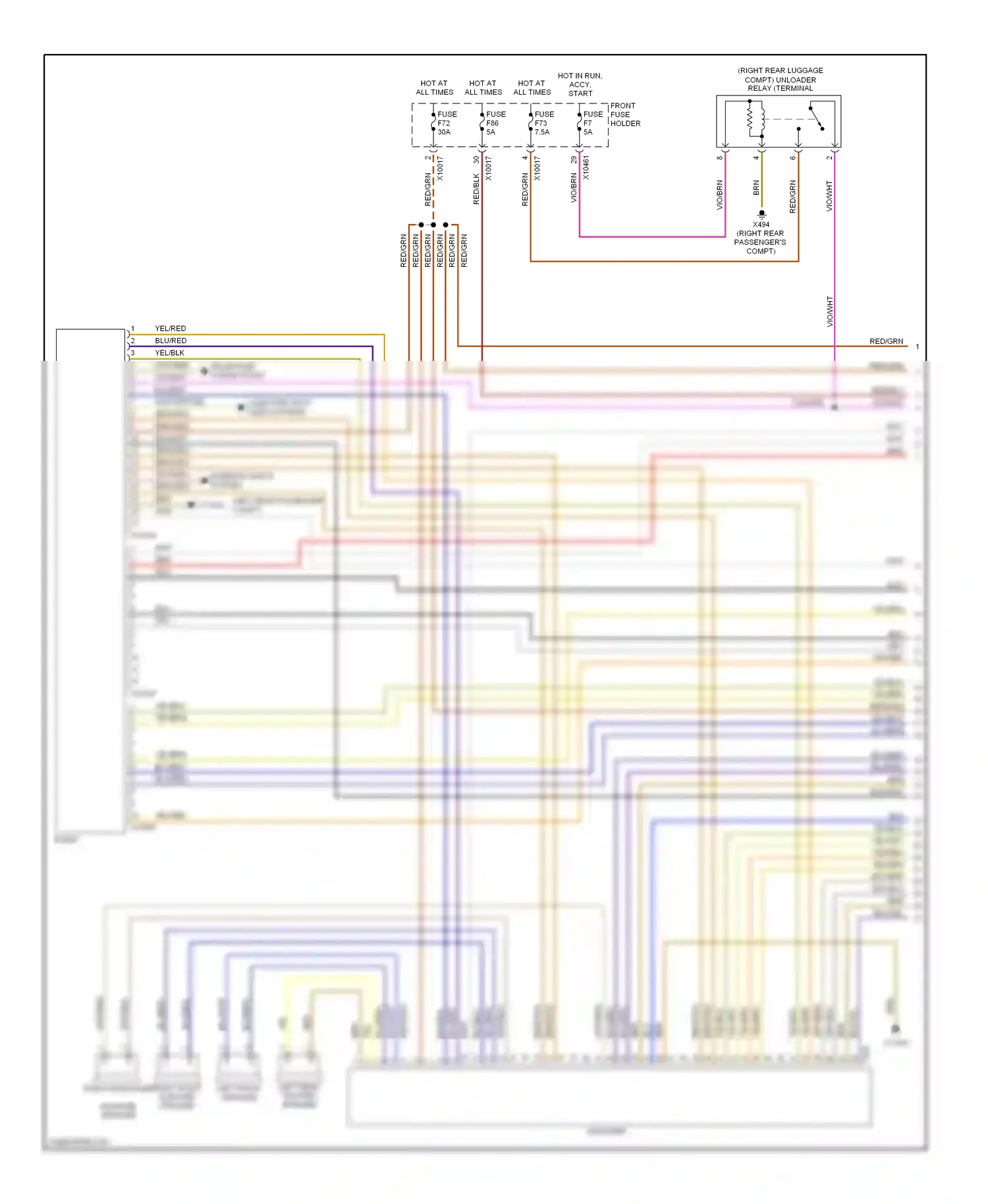 Wiring diagram red/grn for BMW X5 E53 (1999-2003) (18 of 32)