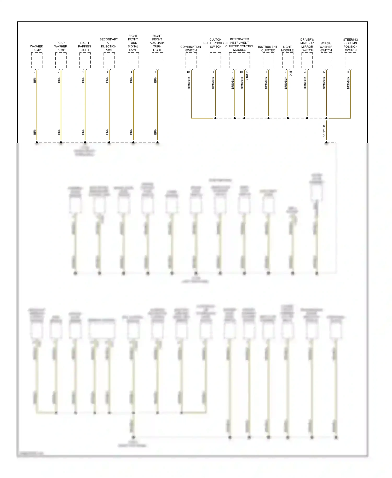 Wiring diagram transmission range indicator switch for BMW X5 E53 (1999-2003) (1 of 1)