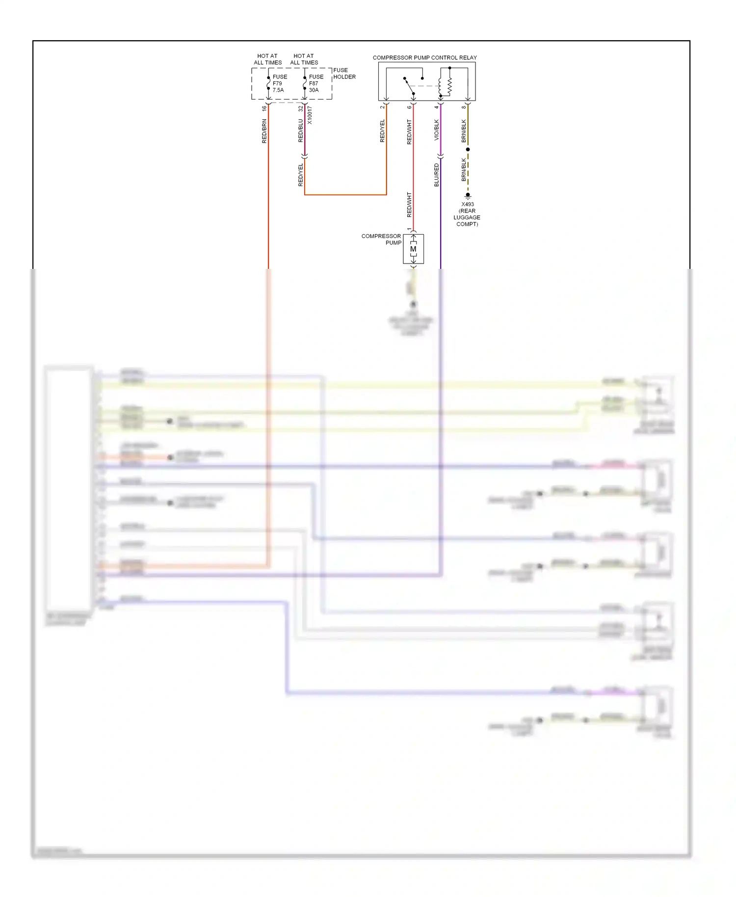 Wiring diagram vio/blk for BMW X5 E53 (1999-2003) (4 of 5)