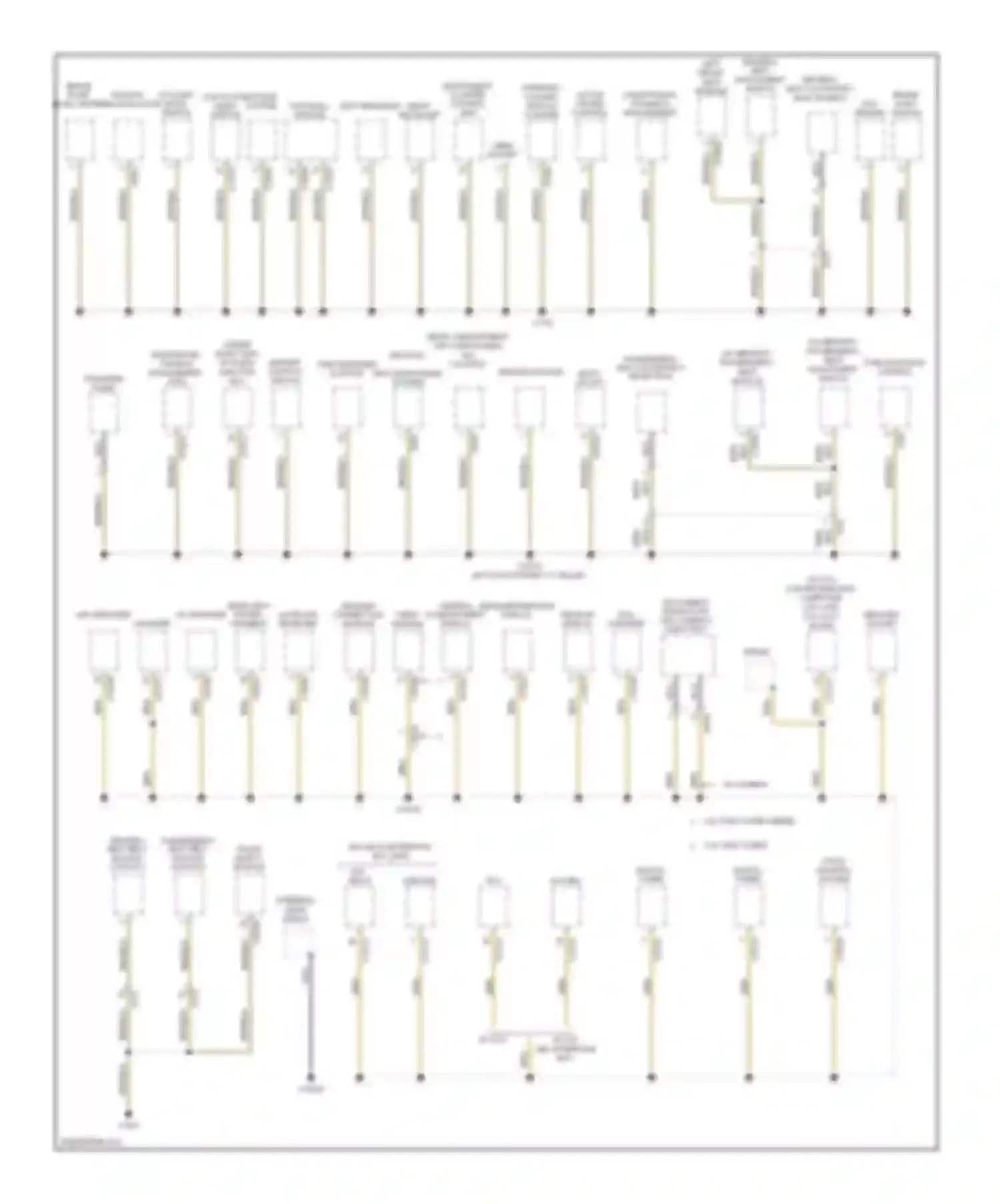 X5 BMW E70 facelift (2010-2013): Ground distribution circuit (3 of 6)