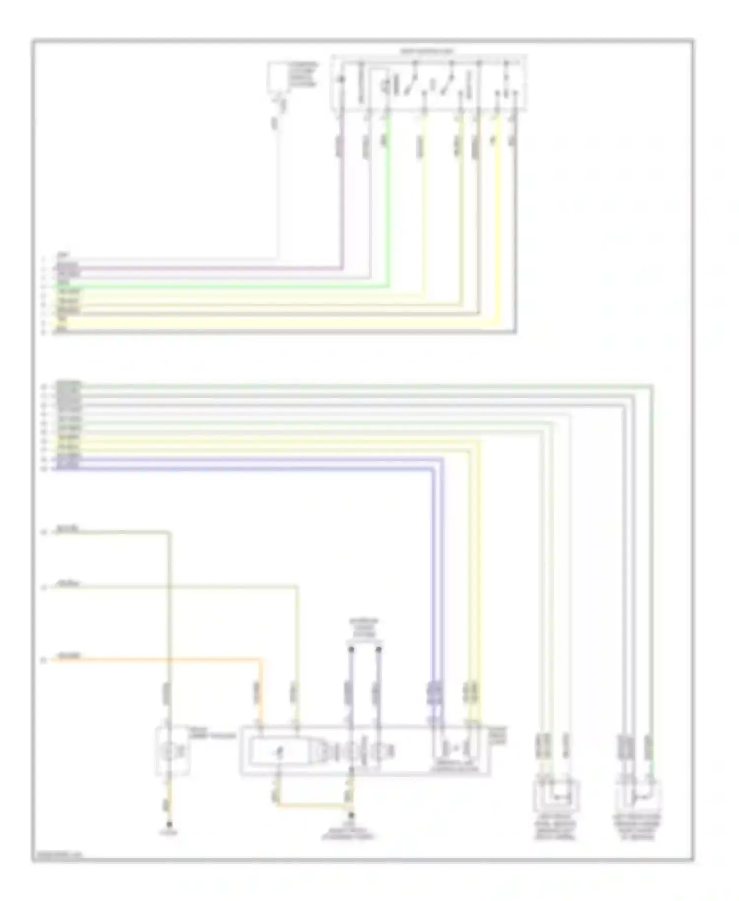 X5 BMW E70 facelift (2010-2013): Headlamps circuit, with xenon lamps (2 of 2)