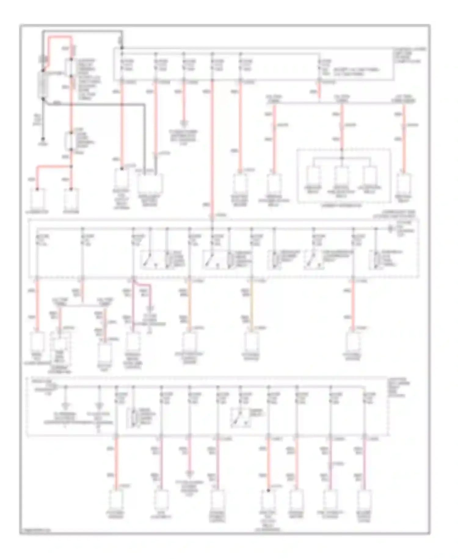 X5 BMW E70 facelift (2010-2013): Power distribution circuit (1 of 5)