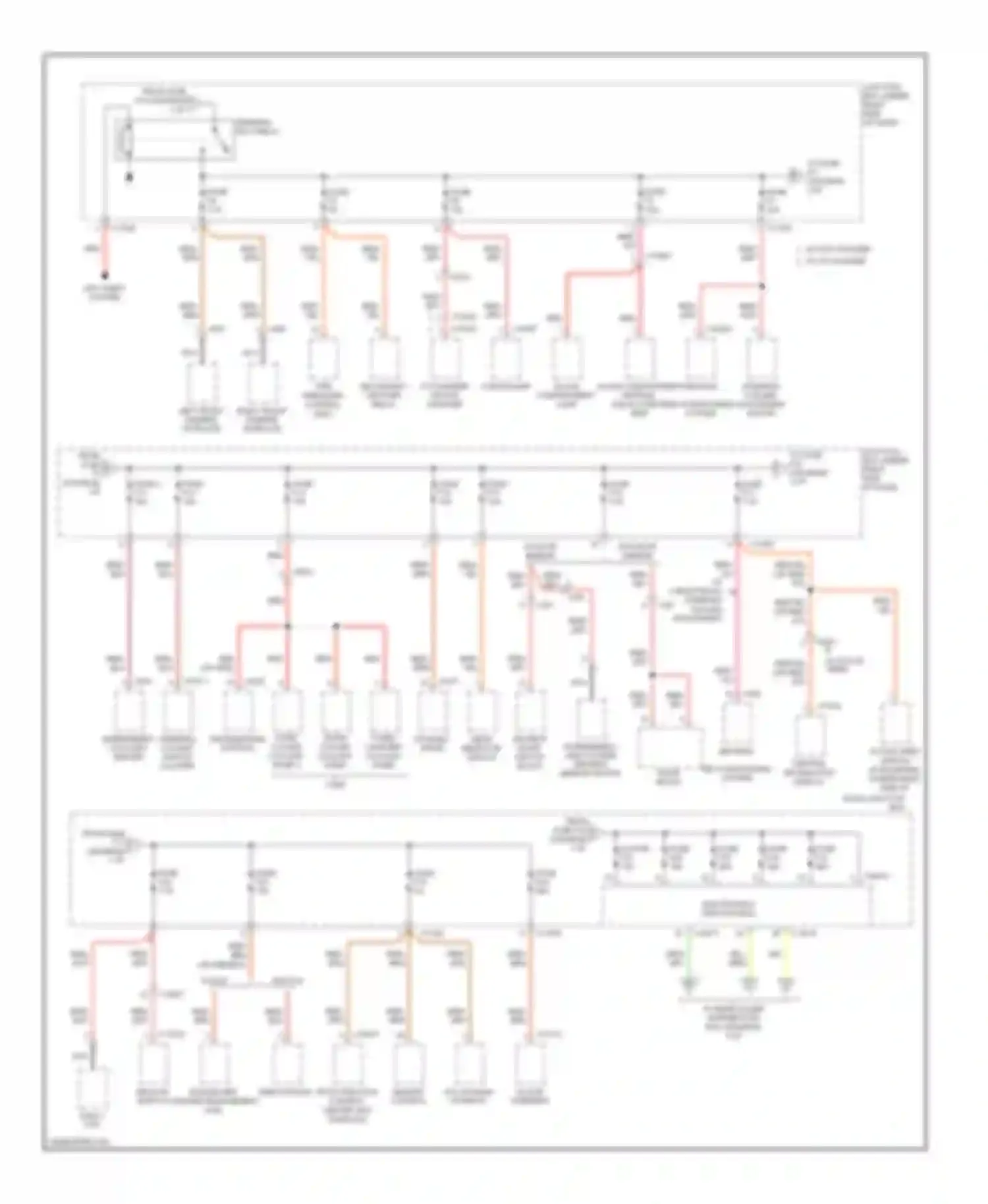 X5 BMW E70 facelift (2010-2013): Power distribution circuit (2 of 5)