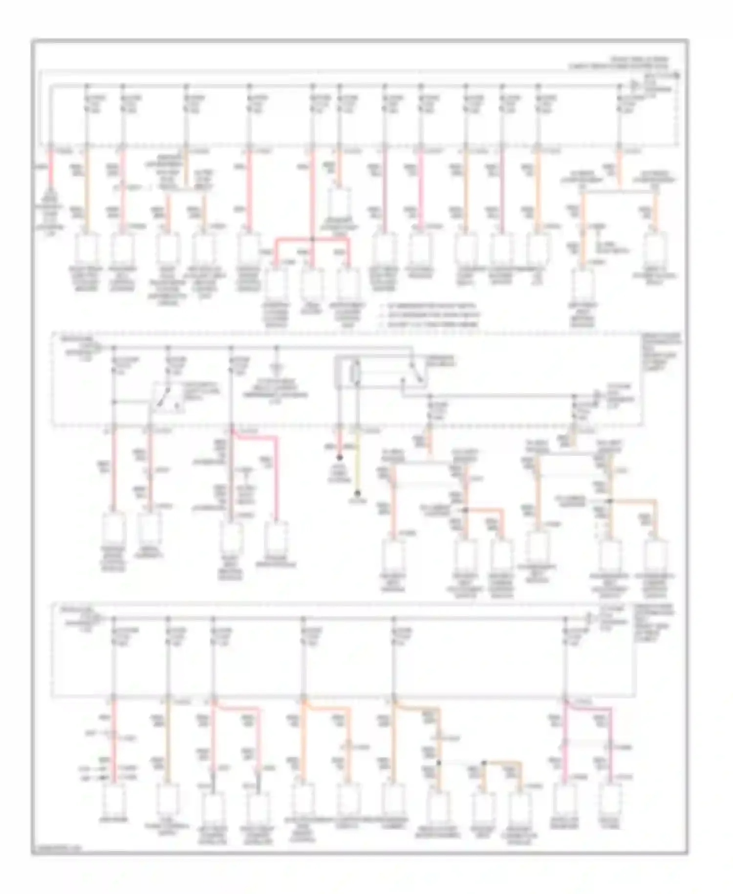 X5 BMW E70 facelift (2010-2013): Power distribution circuit (3 of 5)
