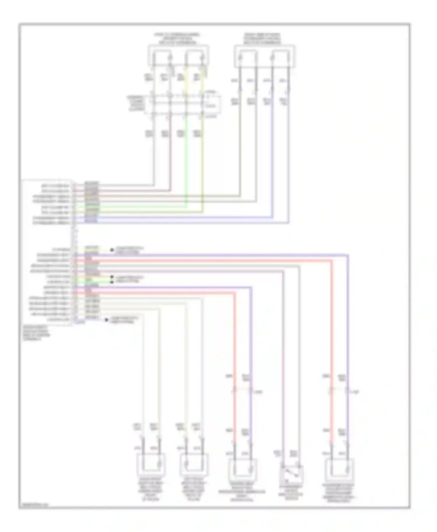 X5 BMW E70 facelift (2010-2013): Supplemental restraints circuit (1 of 3)