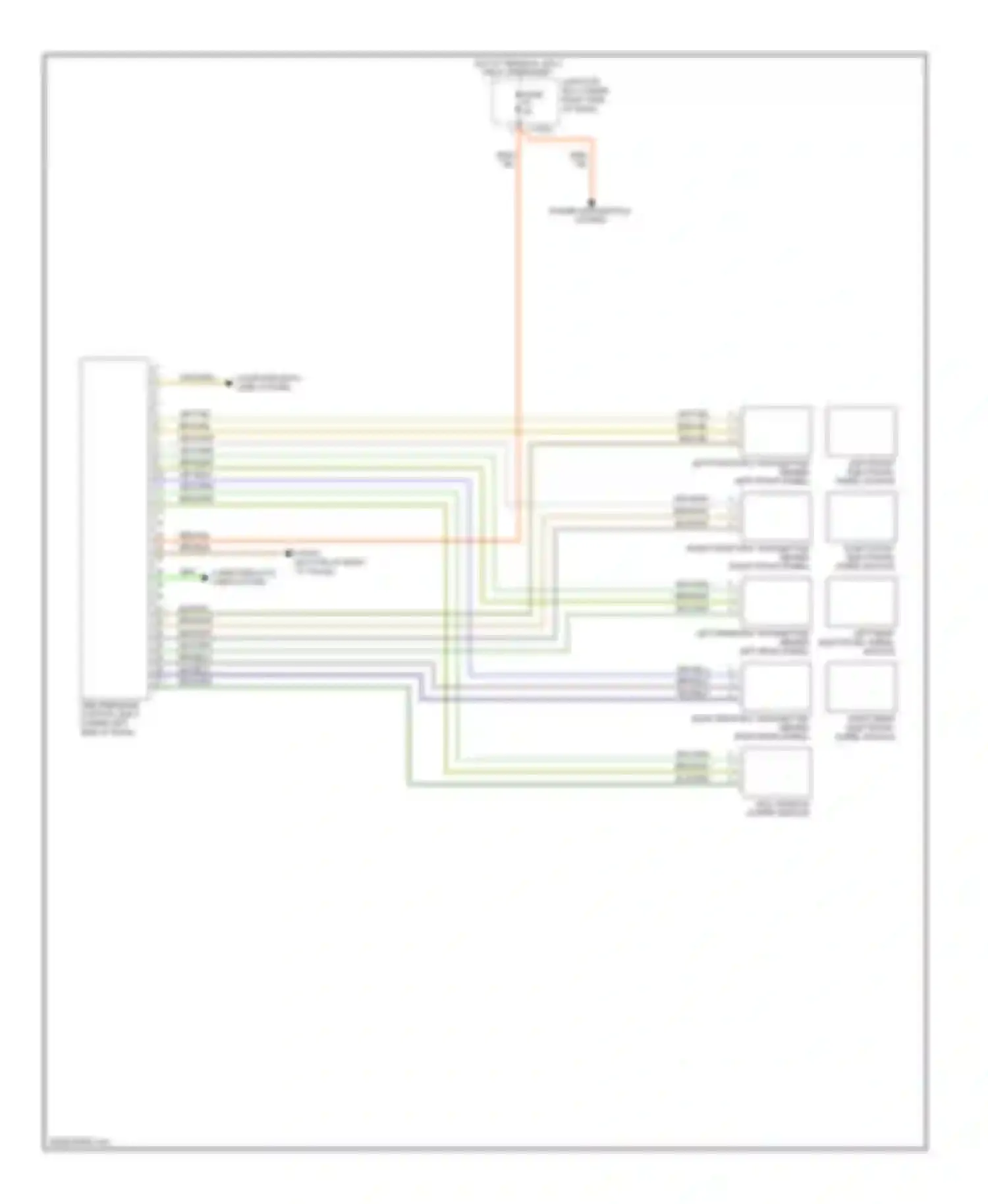 X5 BMW E70 facelift (2010-2013): Warning systems circuit