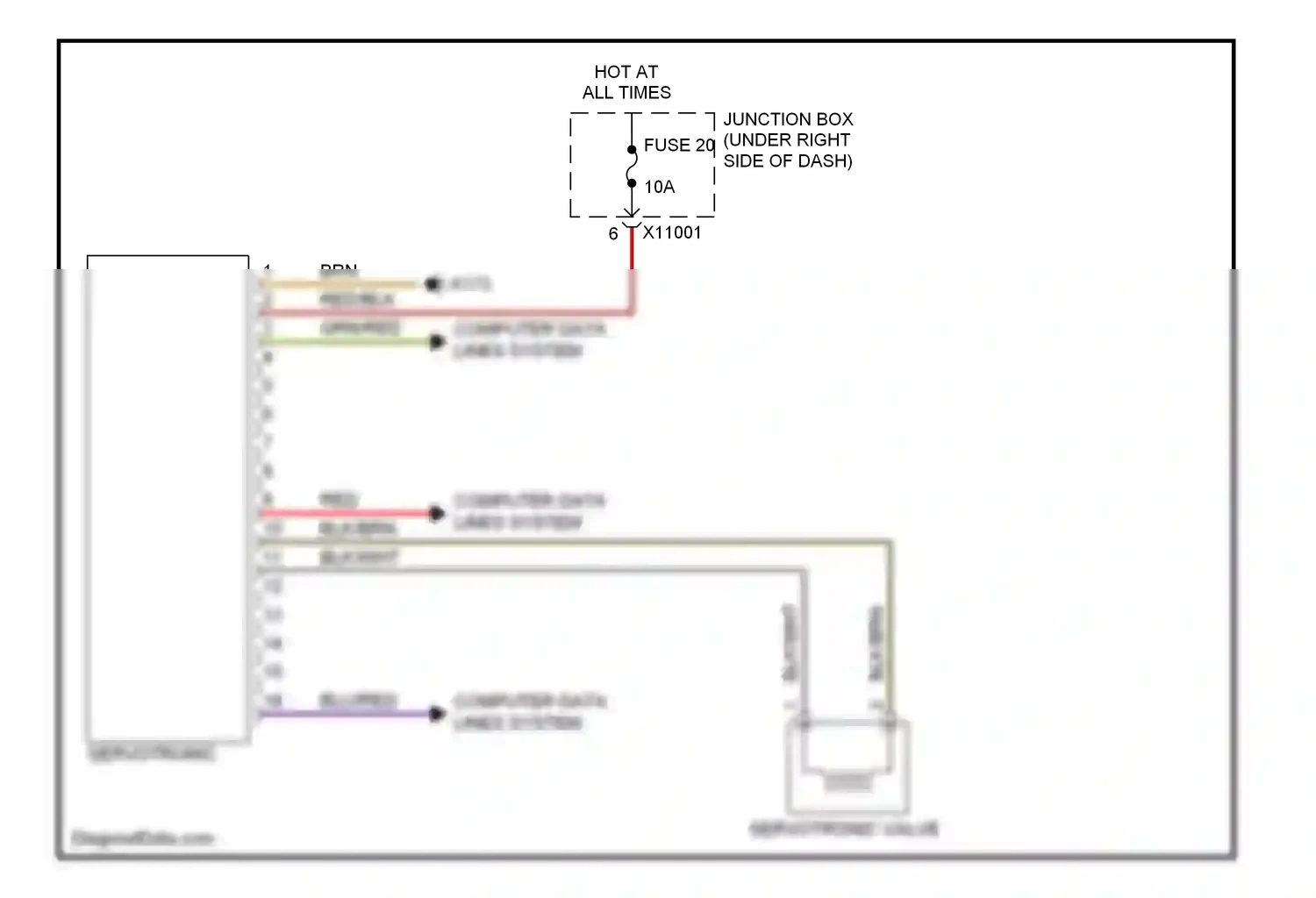 Wiring diagram blk/brn for BMW X5 E70 facelift (2010-2013) (10 of 23)