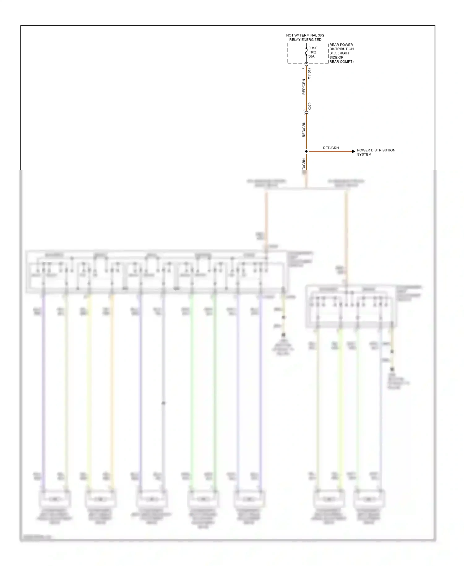 Wiring diagram power distribution system for BMW X5 E70 facelift (2010-2013) (16 of 24)