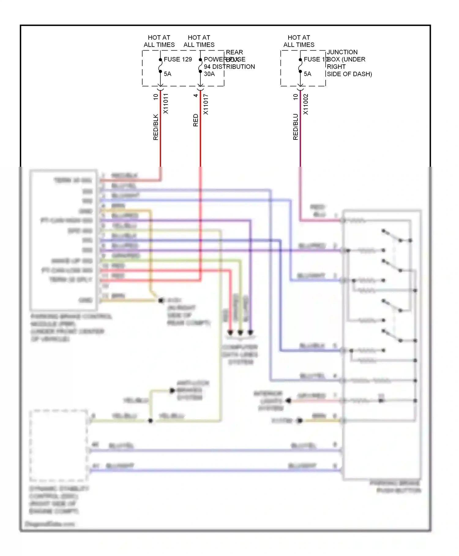 Wiring diagram red/blu for BMW X5 E70 facelift (2010-2013) (57 of 61)