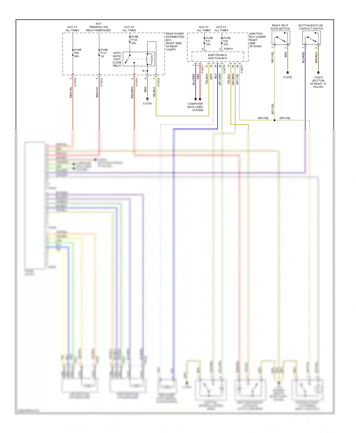 Wiring diagram red/brn for BMW X5 E70 facelift (2010-2013) (24 of 25)