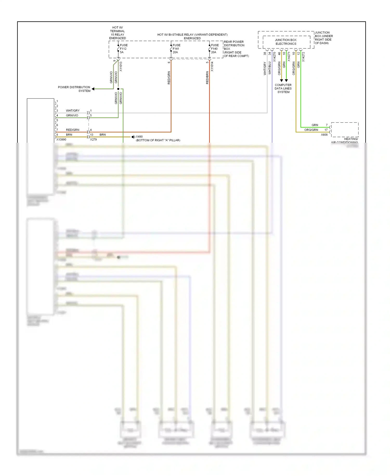 Wiring diagram red/grn for BMW X5 E70 facelift (2010-2013) (33 of 49)