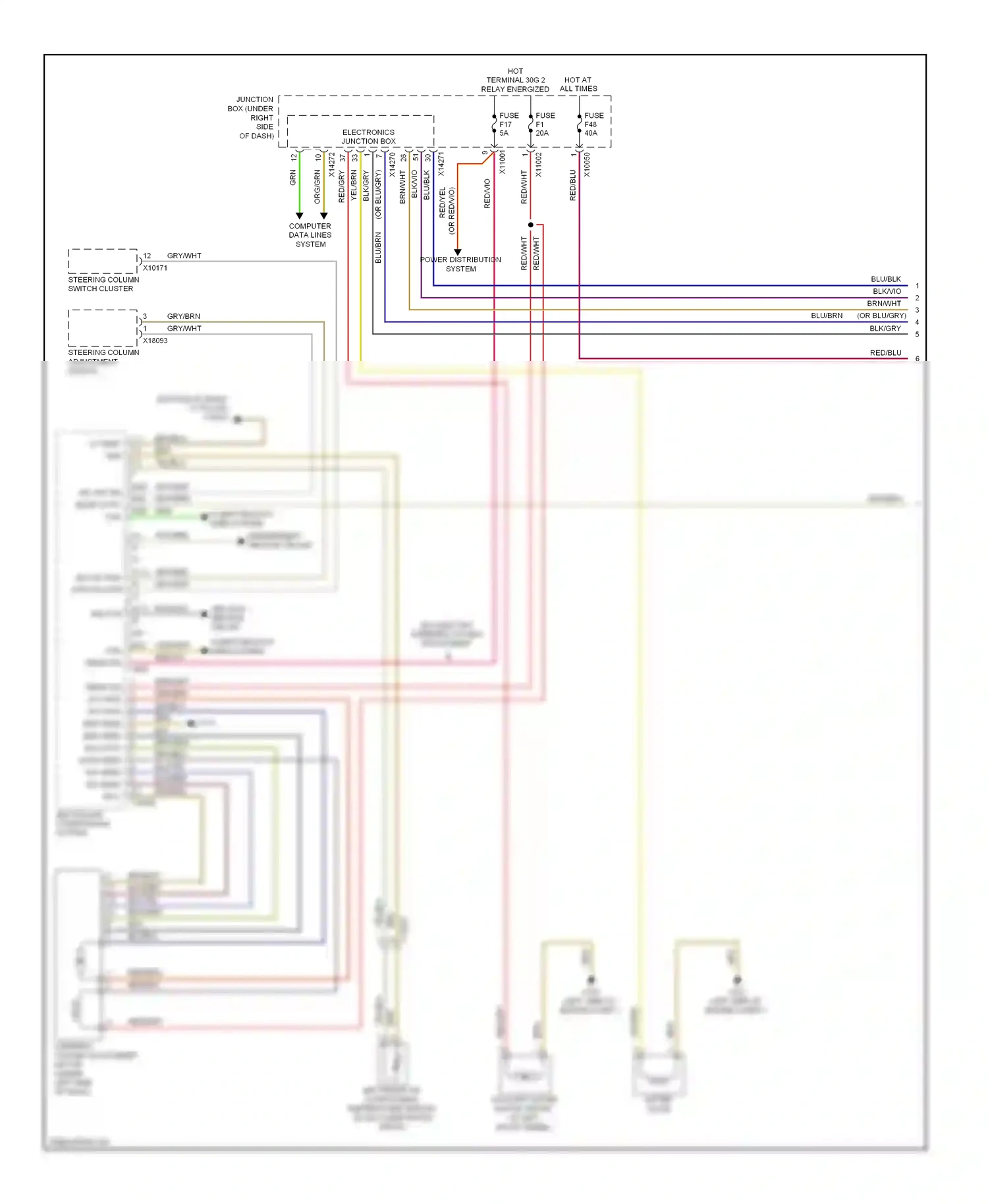 Wiring diagram red/vio for BMW X5 E70 facelift (2010-2013) (5 of 45)