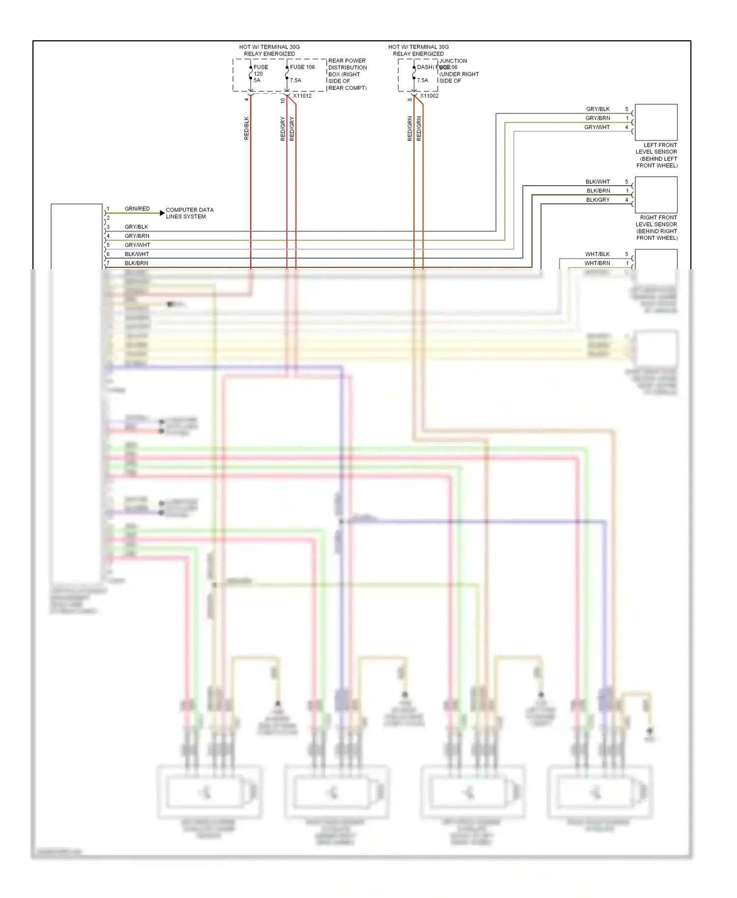 Wiring diagram relay energized for BMW X5 E70 facelift (2010-2013) (13 of 46)