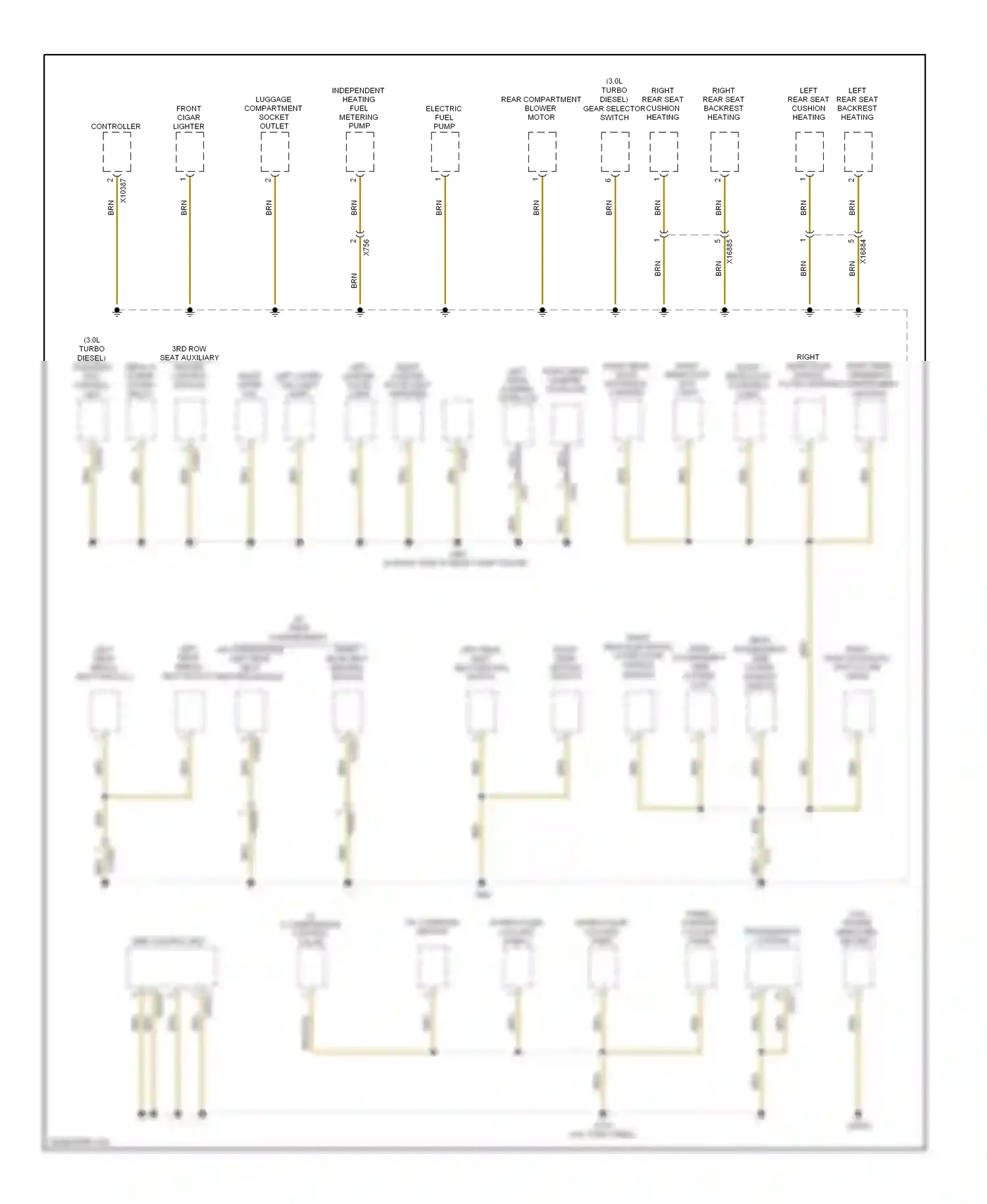 Wiring diagram right left outer outer tail light tail light for BMW X5 E70 facelift (2010-2013) (1 of 1)