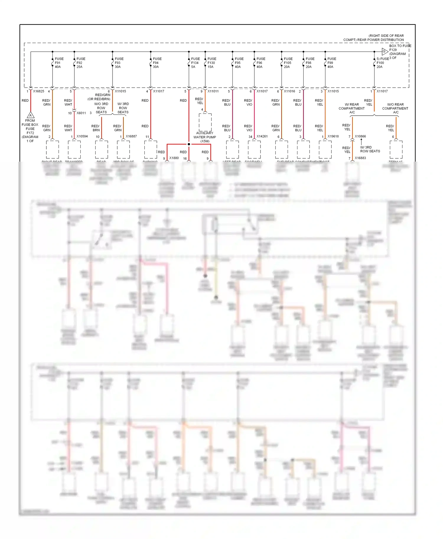 Wiring diagram trailer right rear module seat heating module for BMW X5 E70 facelift (2010-2013) (1 of 1)