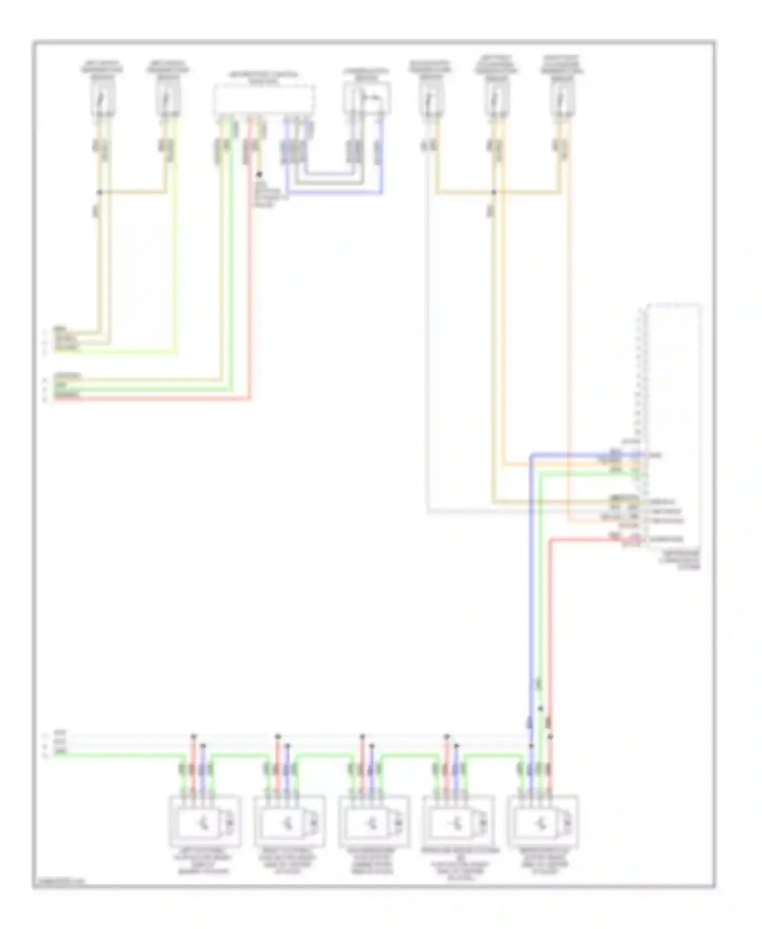X5 BMW E70 (2006-2010): Automatic a/c circuit, with high a/c, without rear compartment blower (3 of 3)