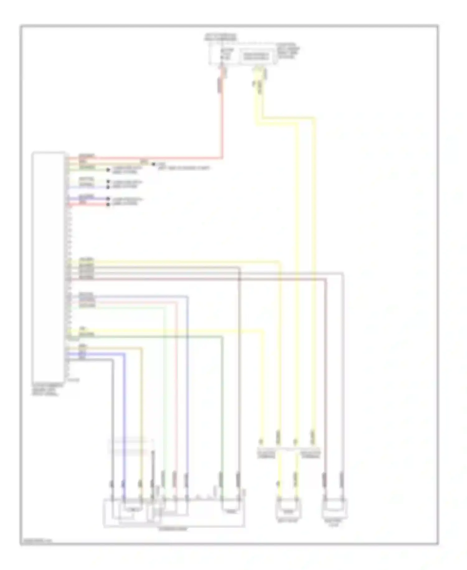 X5 BMW E70 (2006-2010): Electronic power steering circuit
