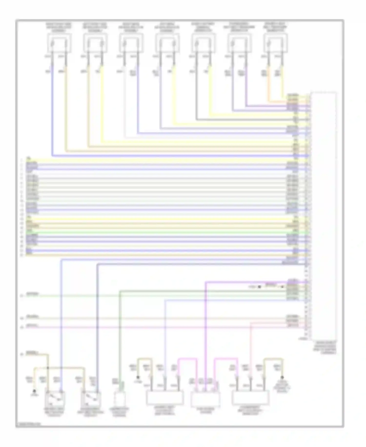 X5 BMW E70 (2006-2010): Supplemental restraints circuit (3 of 3)