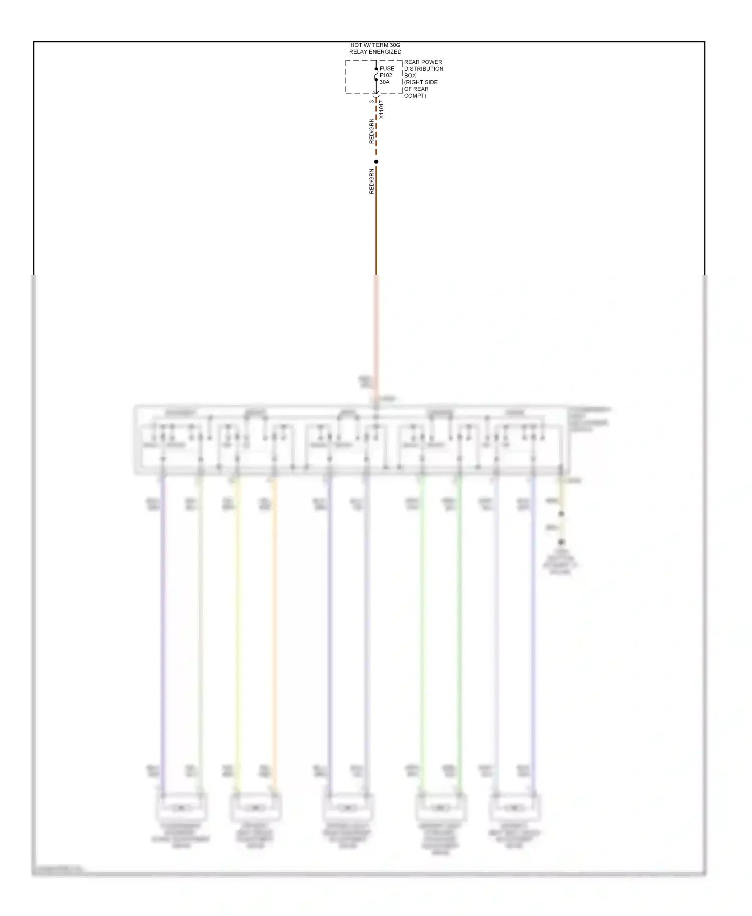 BMW X5 E70 (2006-2010) back front front wiring diagram  (1 of 1)