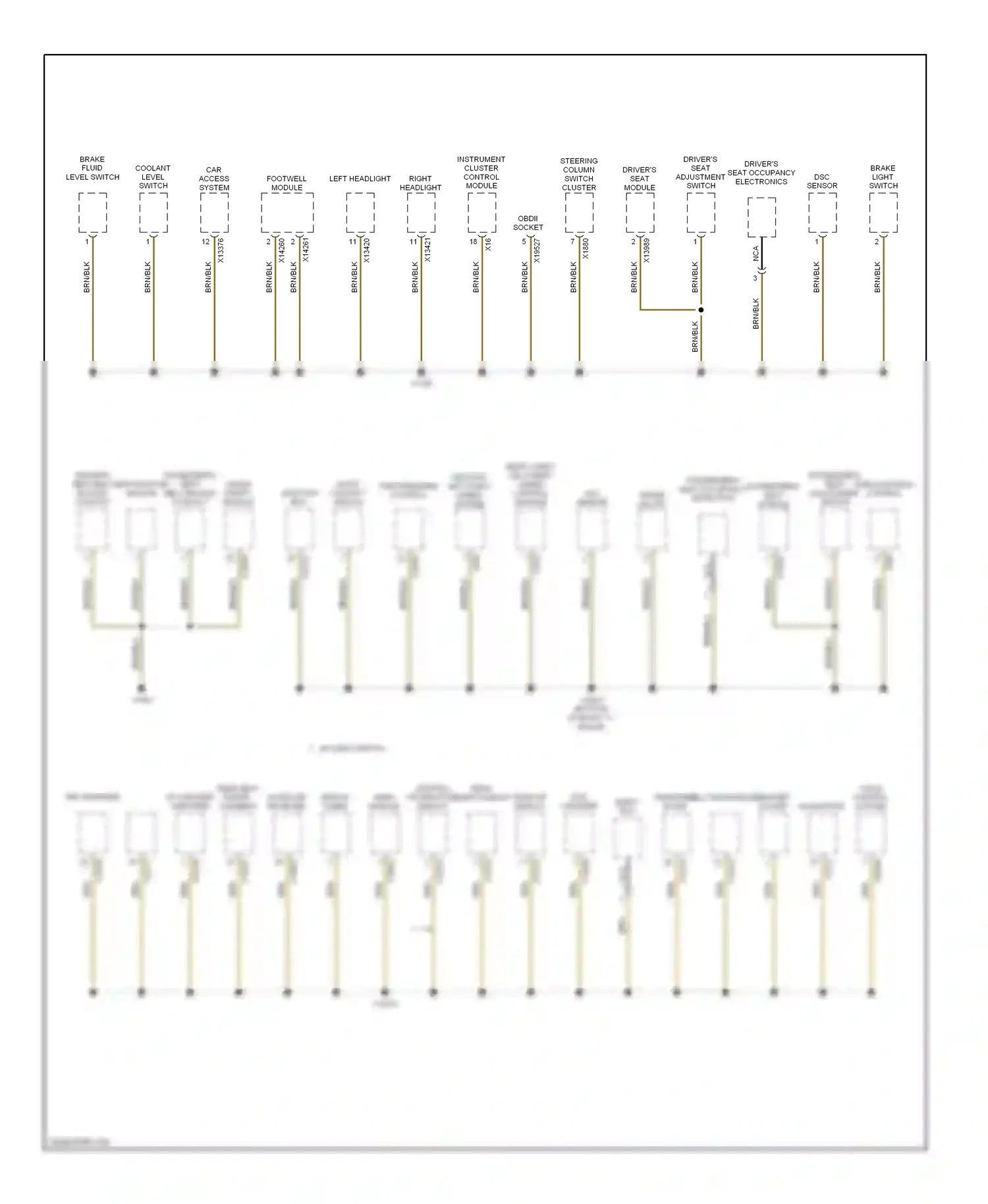 BMW X5 E70 (2006-2010) brake light switch wiring diagram  (3 of 5)