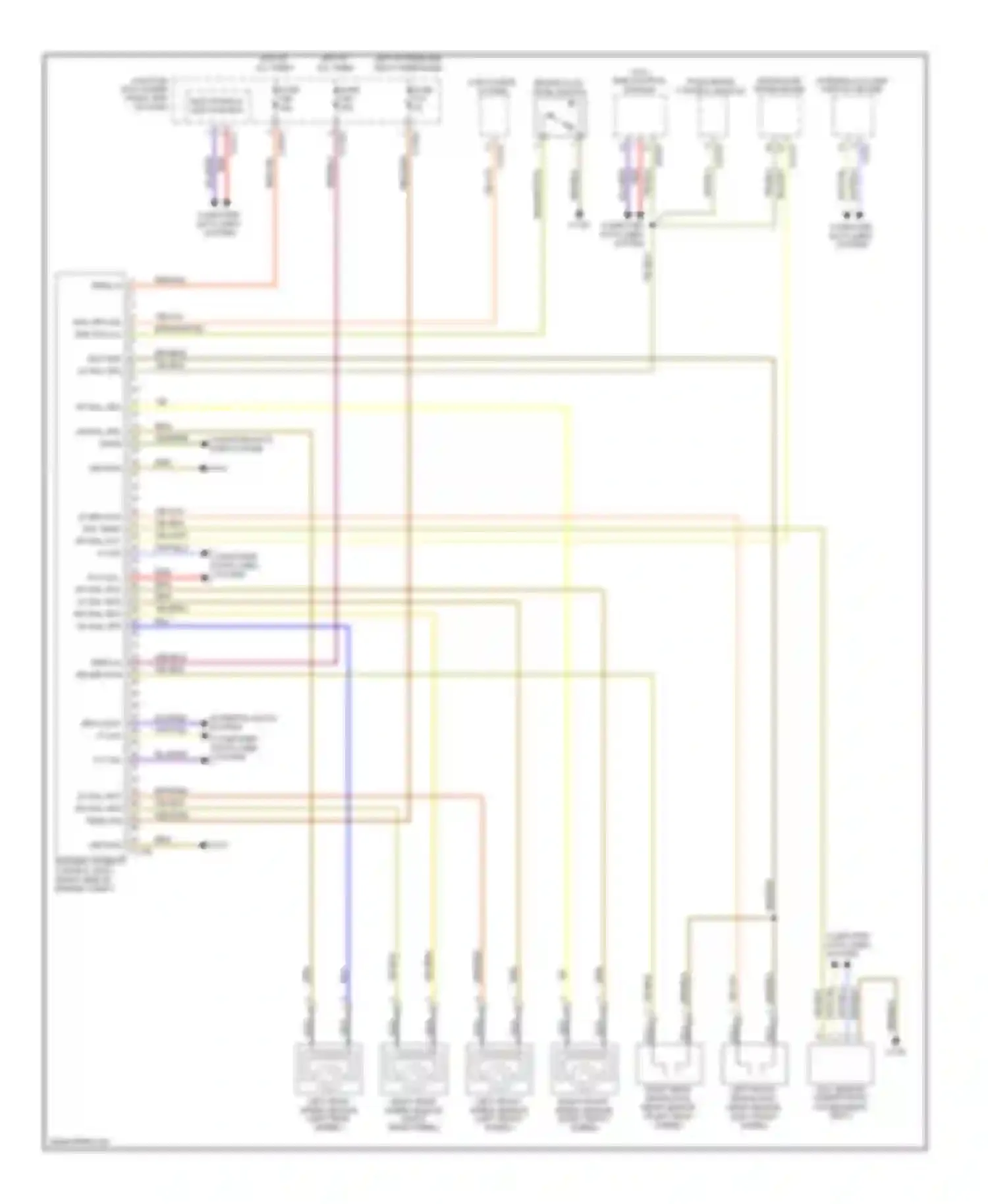 Wiring diagram rf whl spd for BMW X5 E70 (2006-2010)
