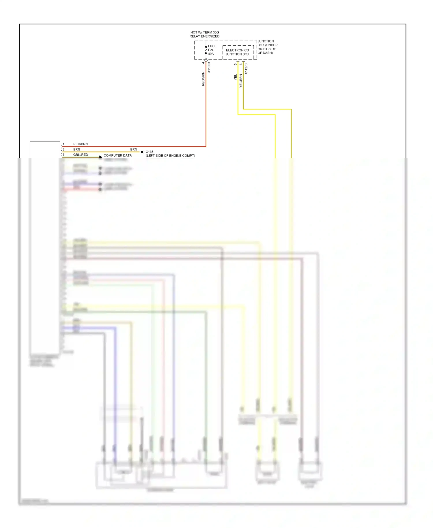 BMW X5 E70 (2006-2010) computer data lines system wiring diagram  (7 of 56)