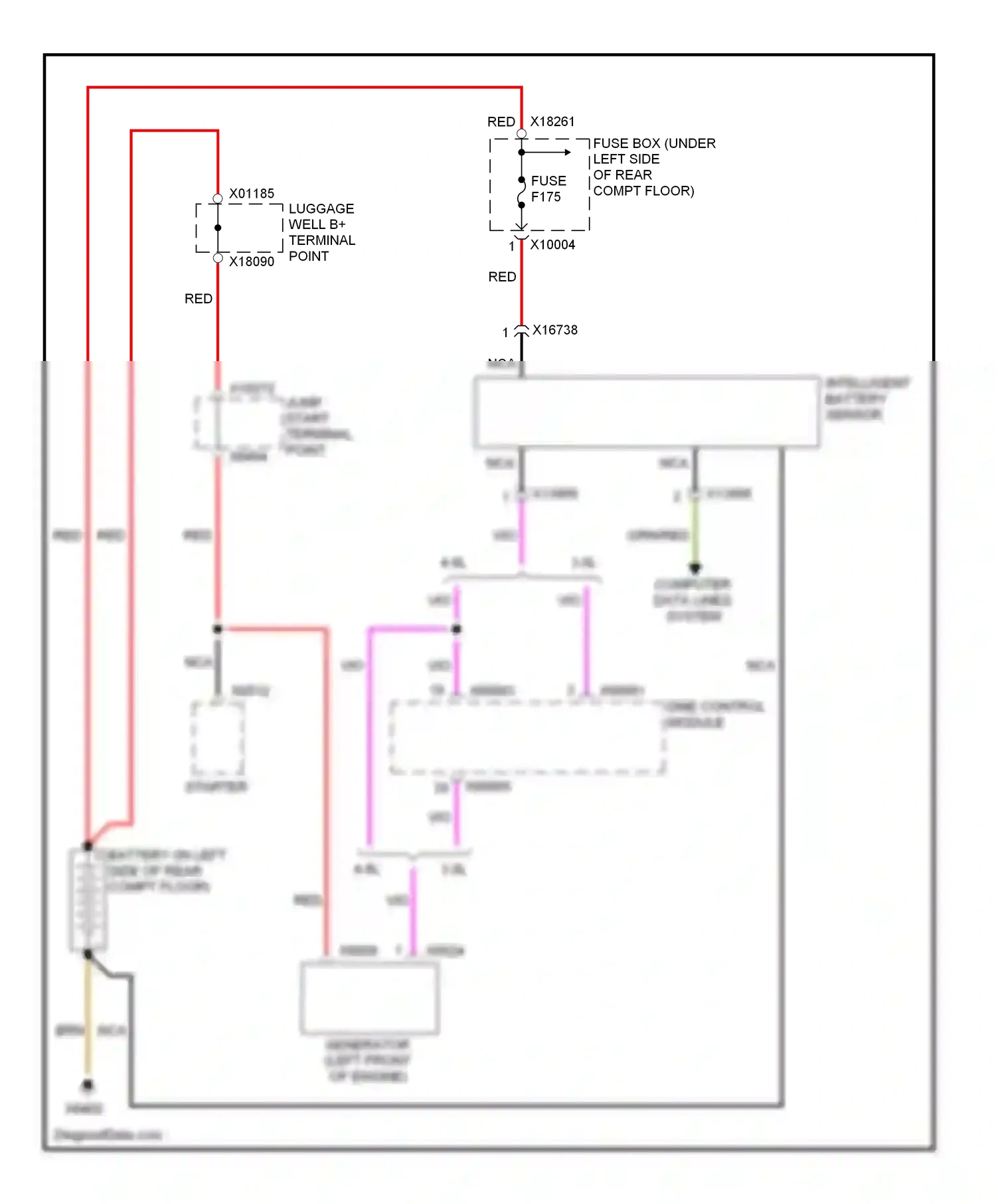 BMW X5 E70 (2006-2010) computer data lines system wiring diagram  (42 of 56)
